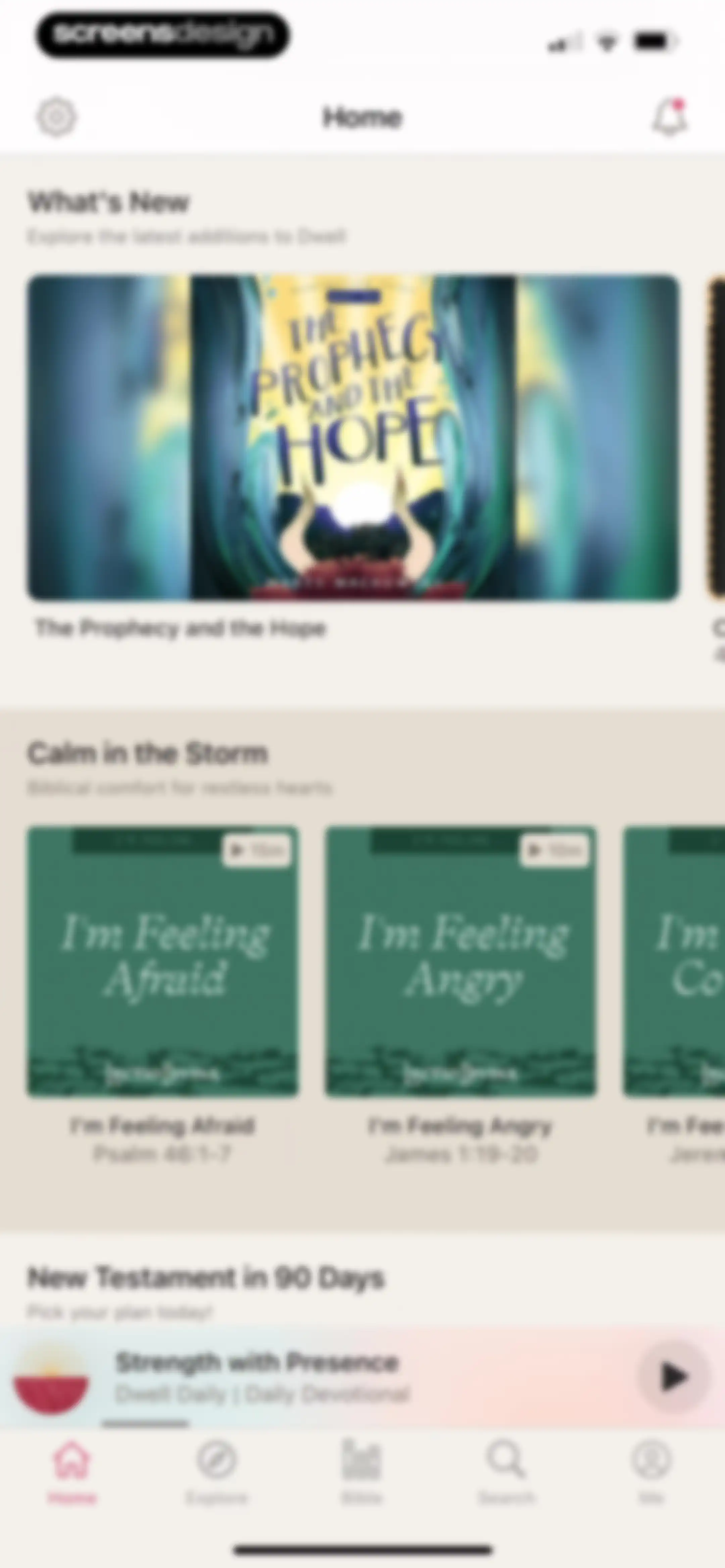 Dwell: Audio Bible screen 59