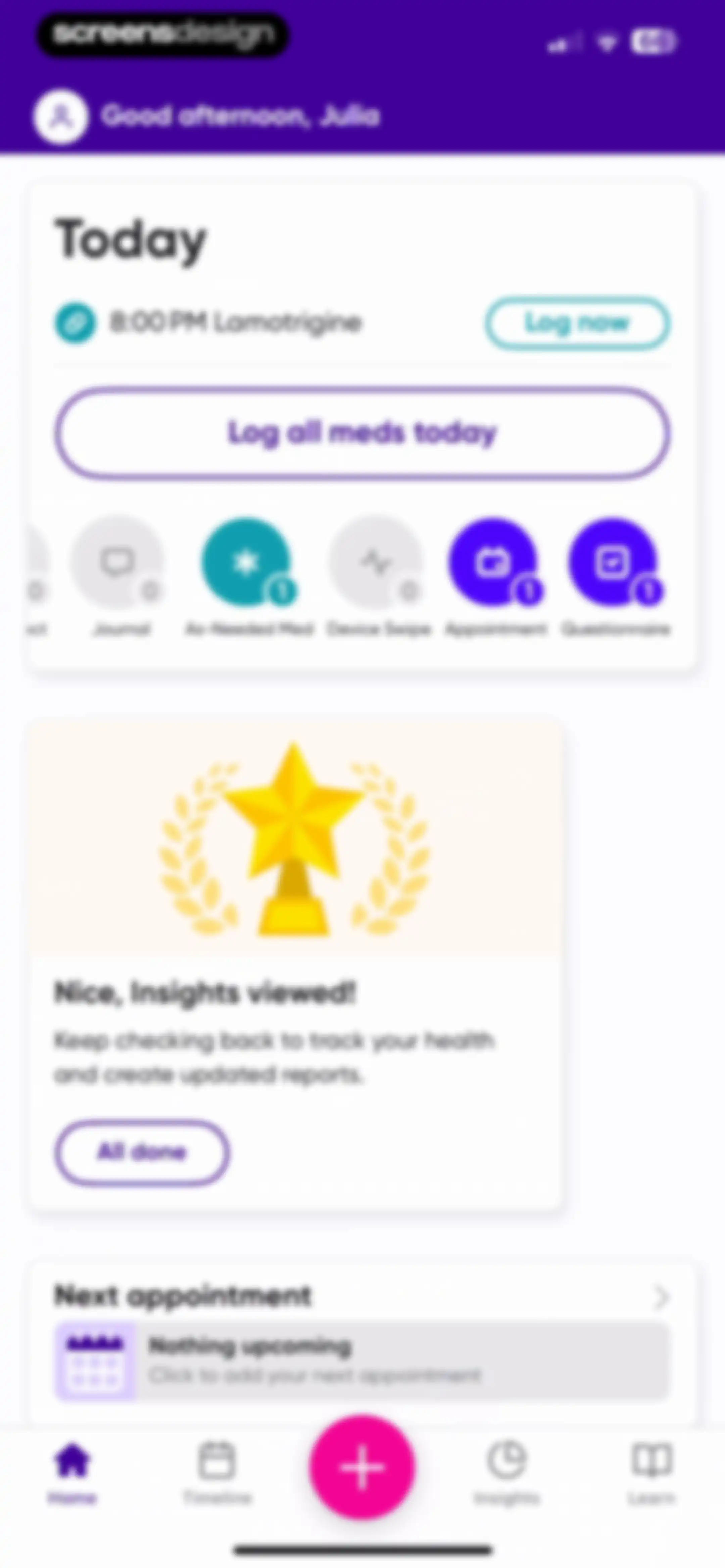 Epsy: Seizure Log for Epilepsy screen 72
