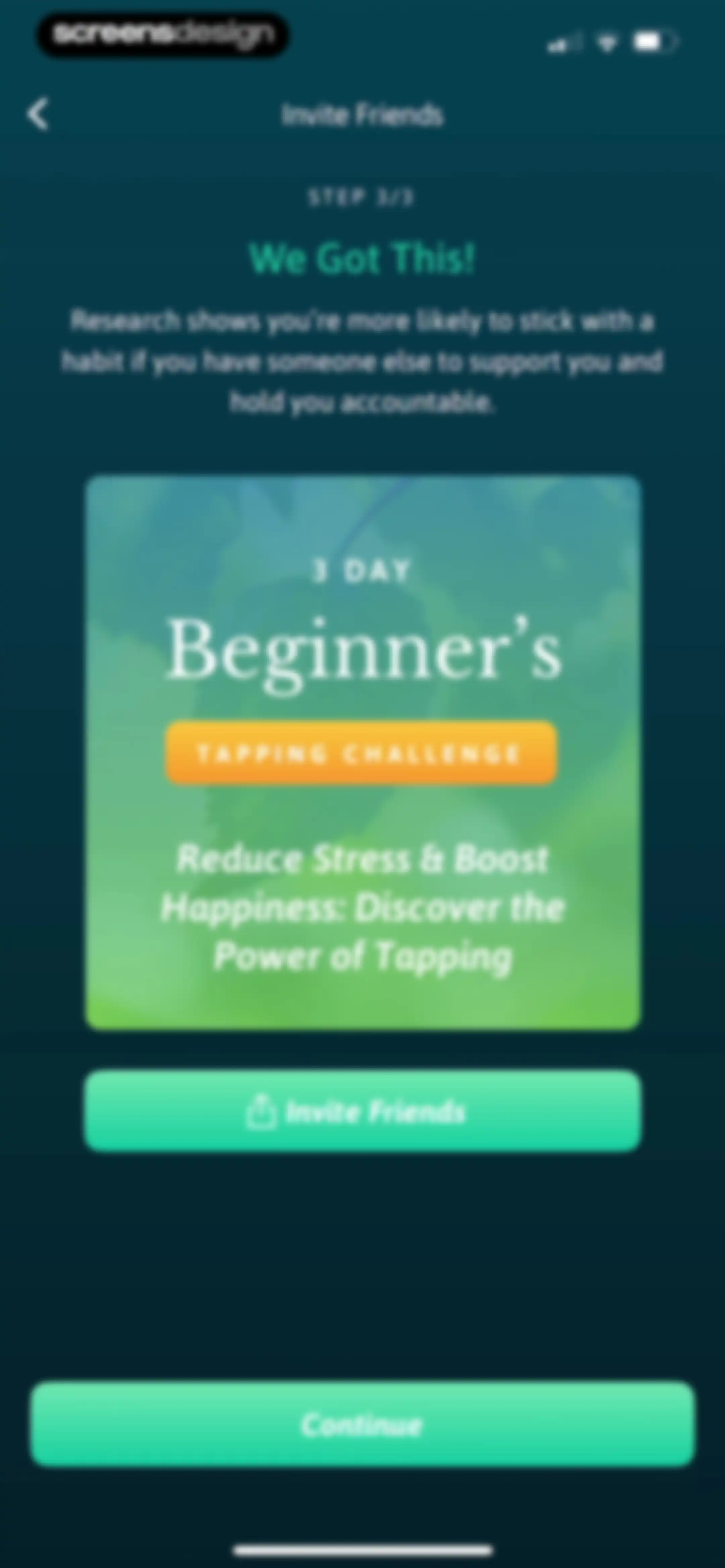 The Tapping Solution screen 77