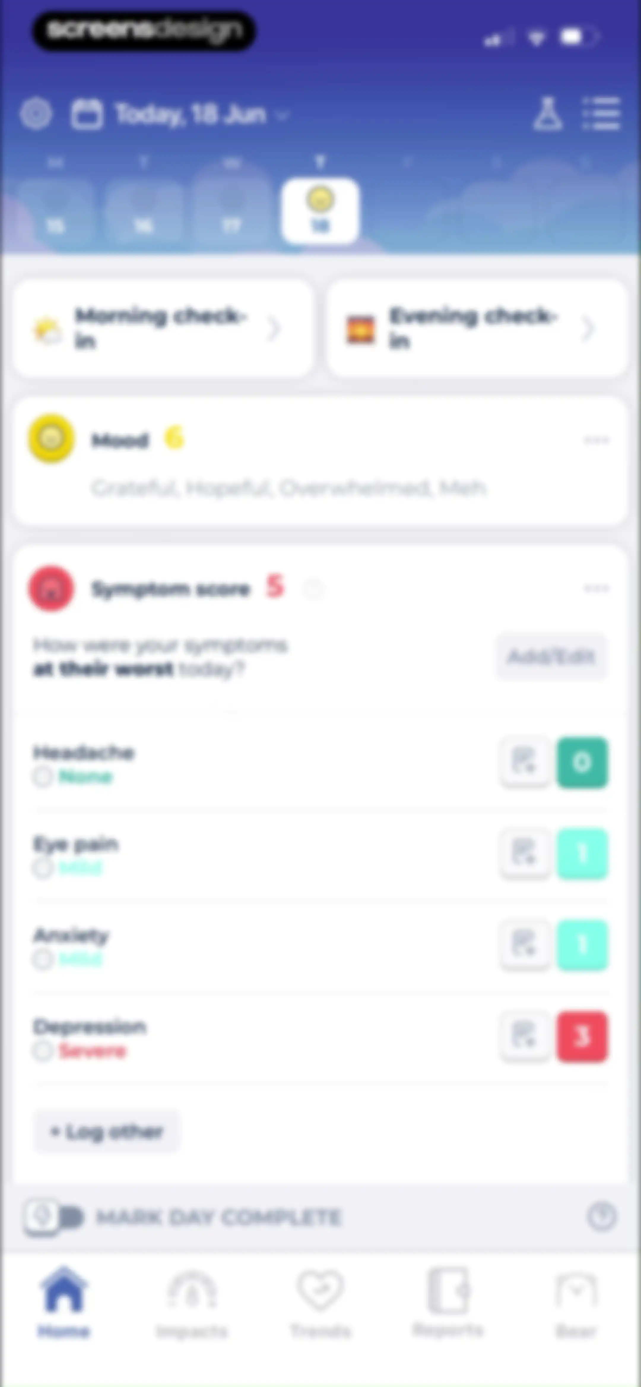 Bearable - Symptom Tracker screen 67