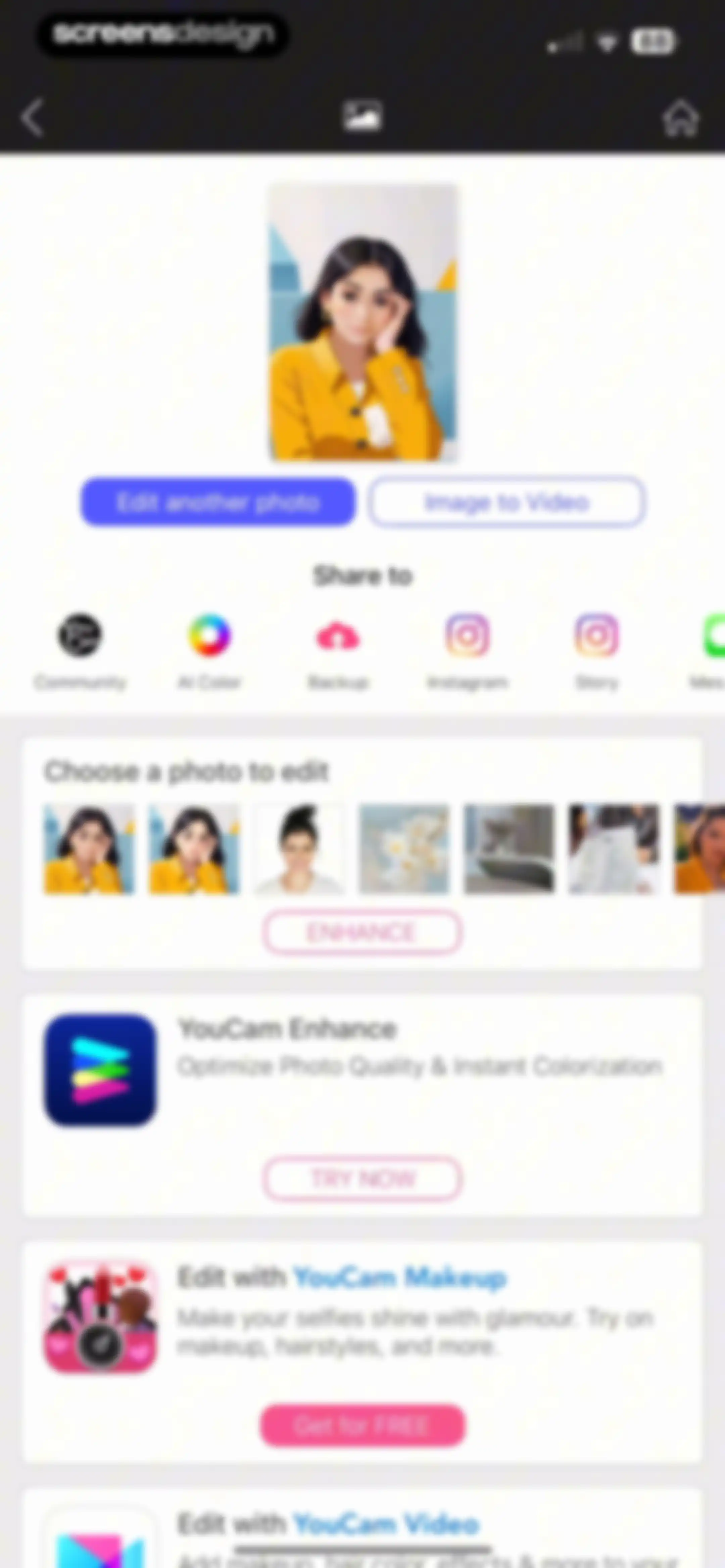 YouCam Perfect:AI Photo Editor screen 66