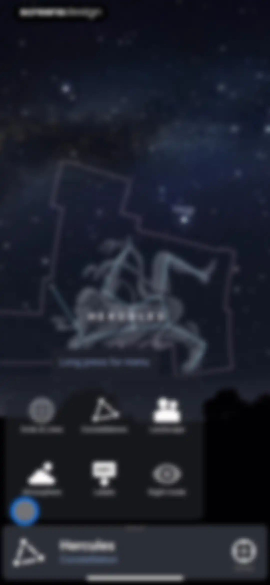 Stellarium Mobile - Star Map screen 5