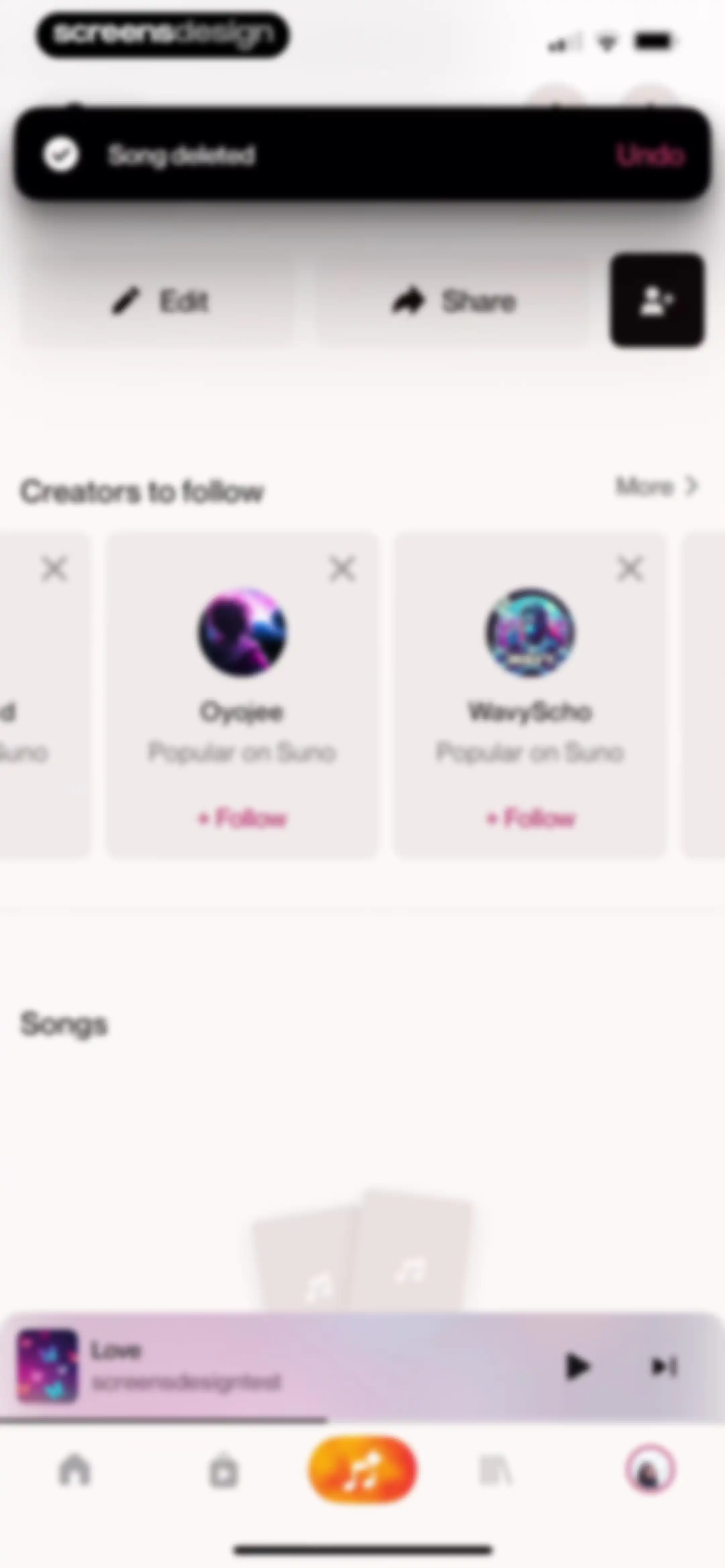 Suno - AI Songs, Music, Lyrics screen 118