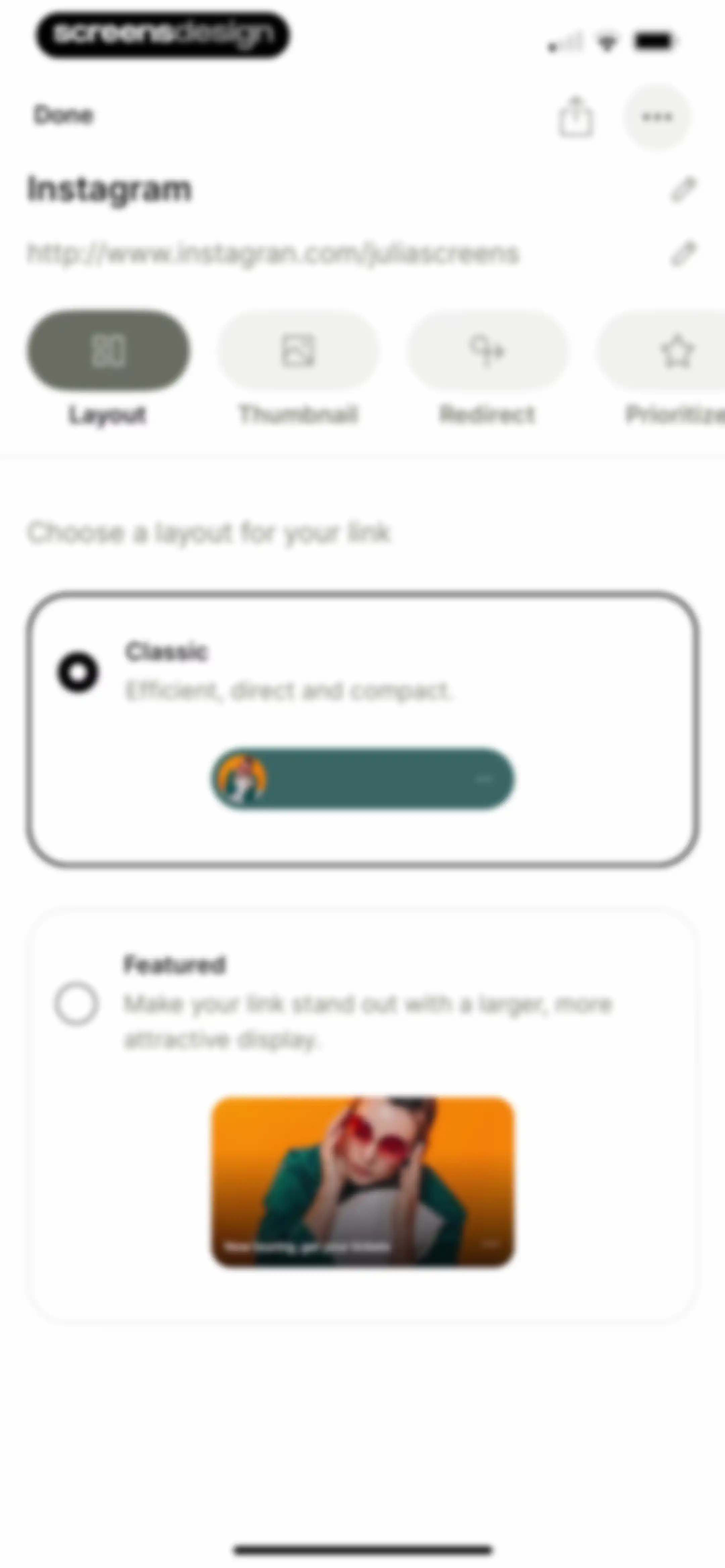 Linktree: Link in Bio Creator screen 57