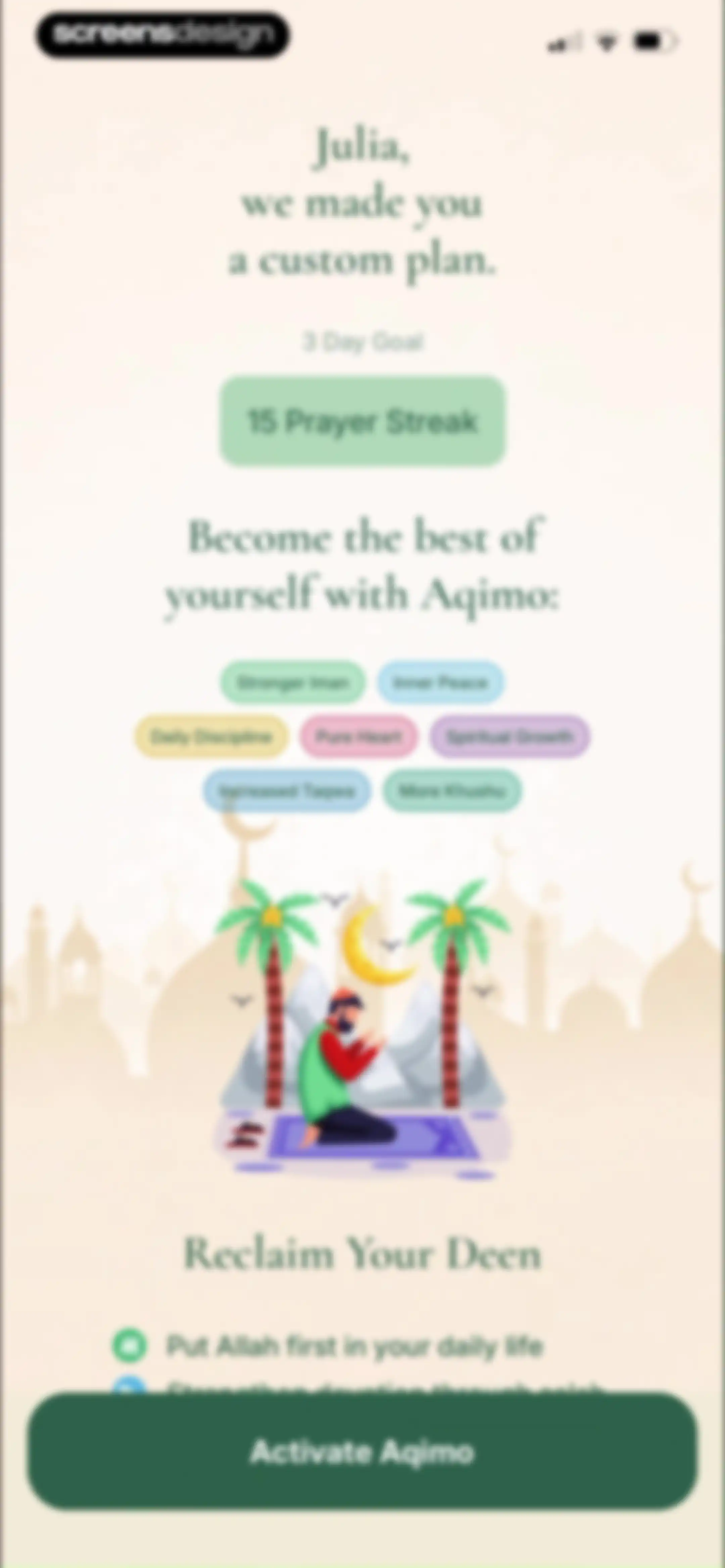 Aqimo: Salah Focus screen 19