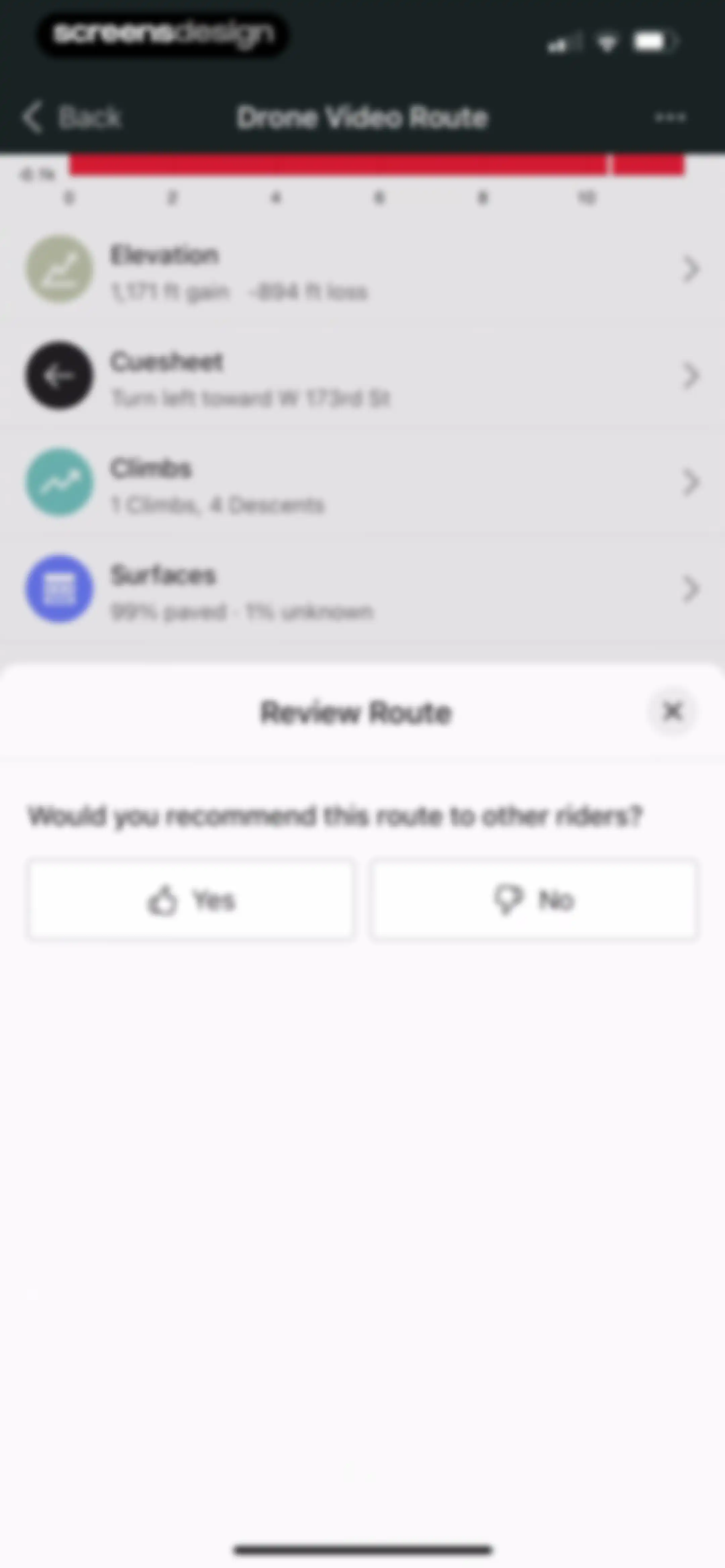 Ride with GPS: Bike Navigation screen 68