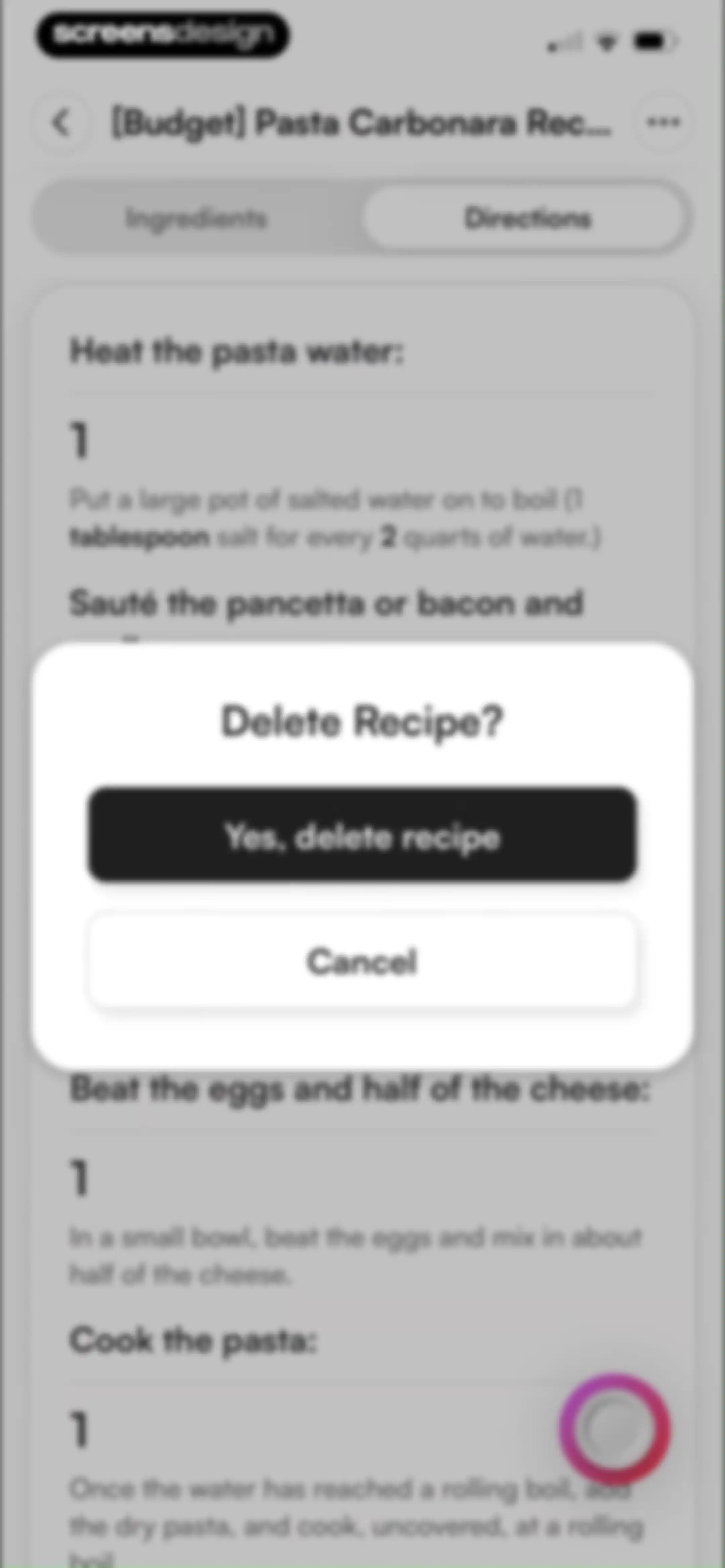 Osta: Save & Share Recipes screen 121