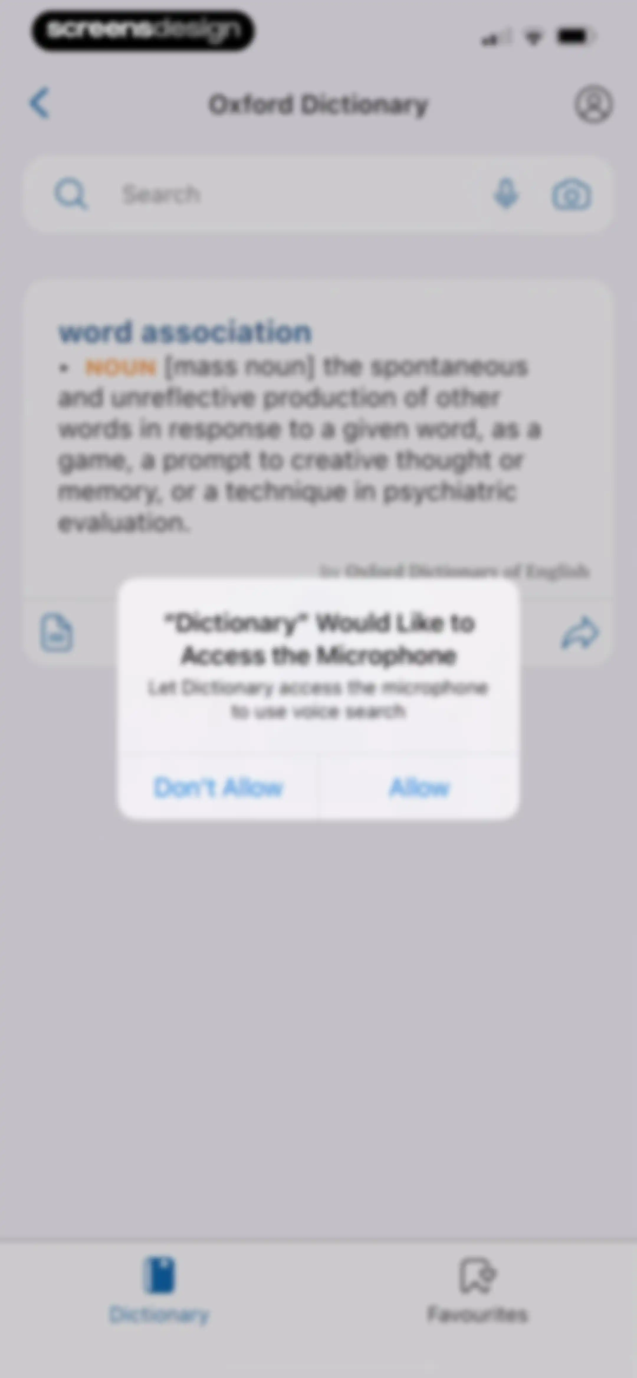 Oxford Dictionary & Thesaurus screen 43