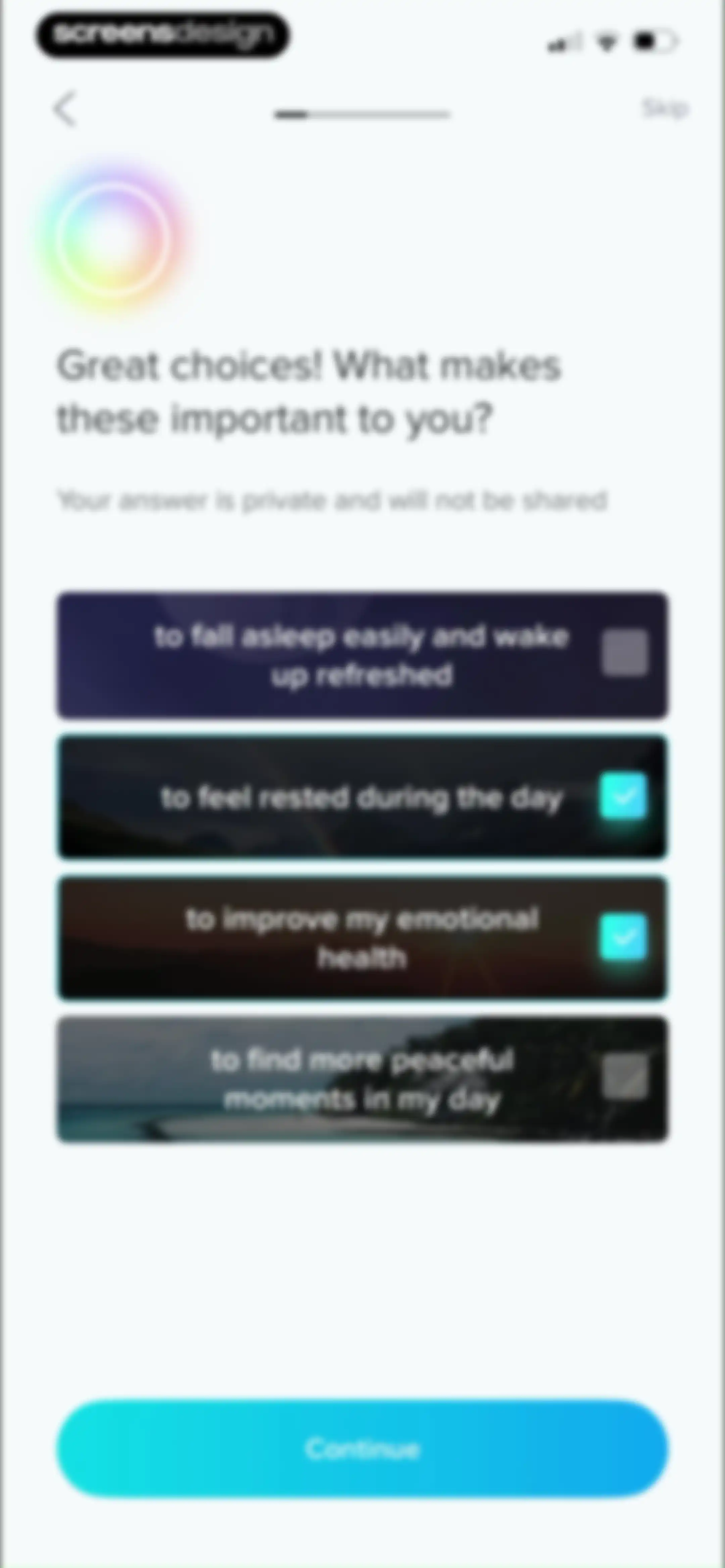 Aura: Meditation & Sleep, CBT screen 5