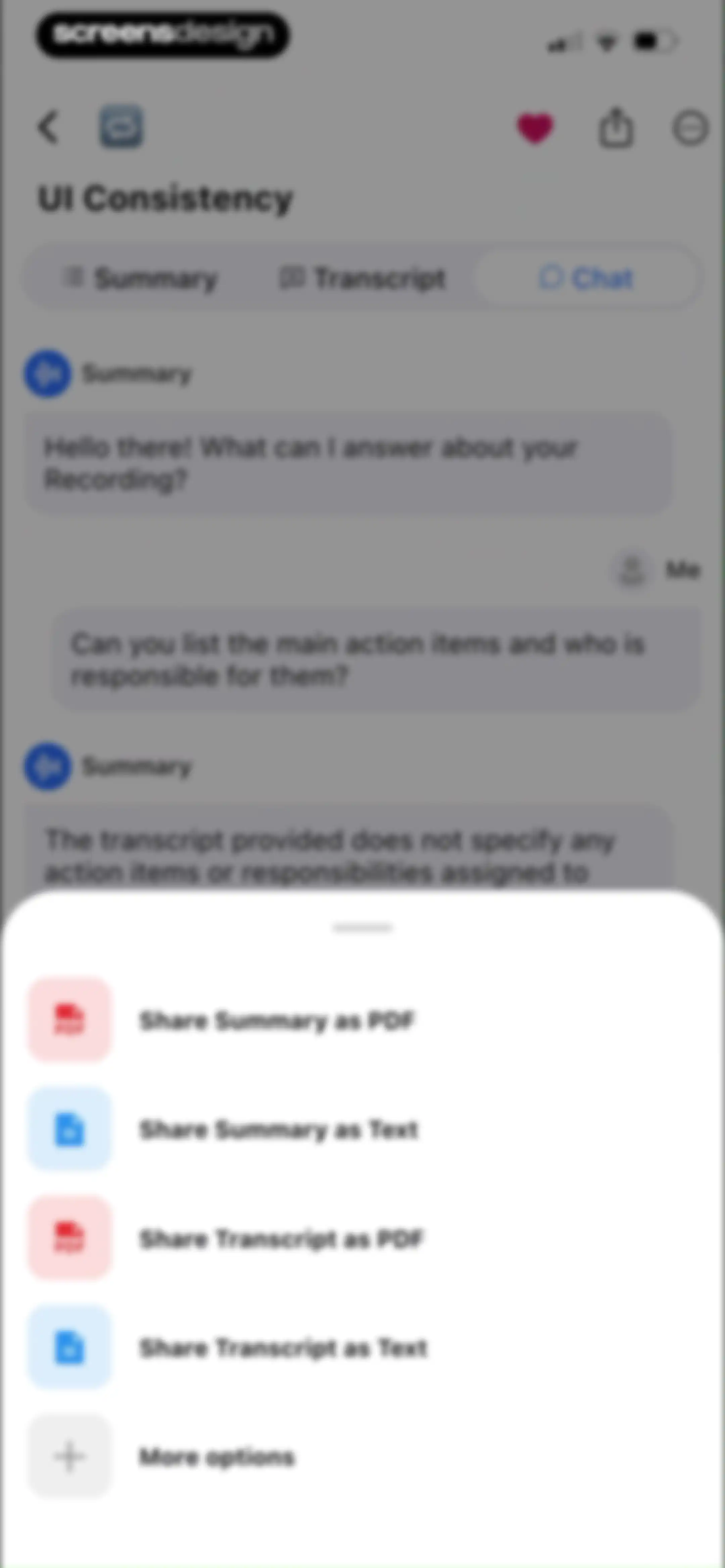 Summary - AI Note Taker screen 56