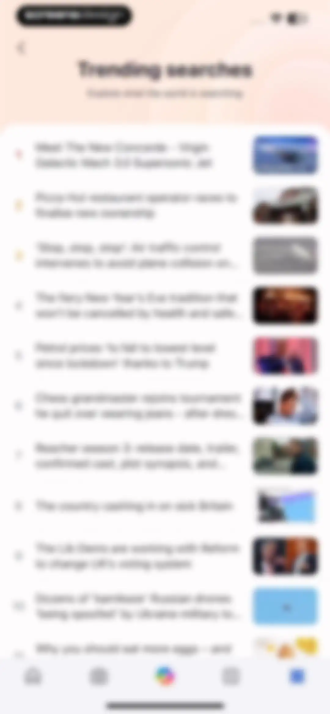 Microsoft Bing Search screen 38