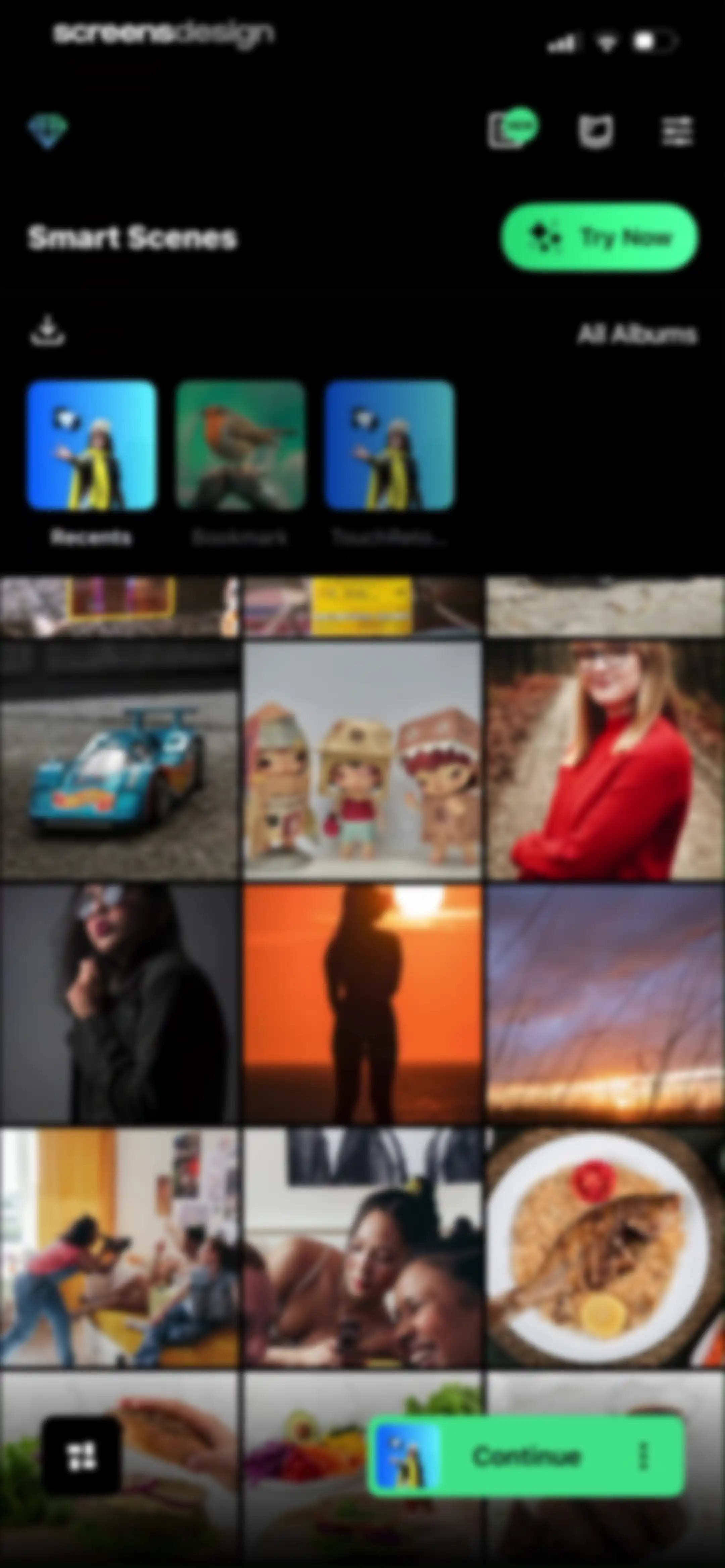 TouchRetouch screen 73