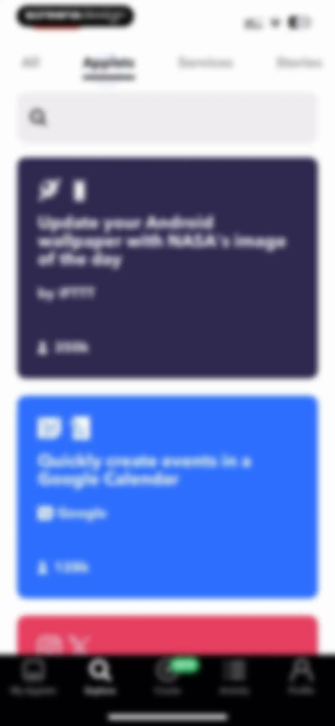 IFTTT - Automate work and home screen 26