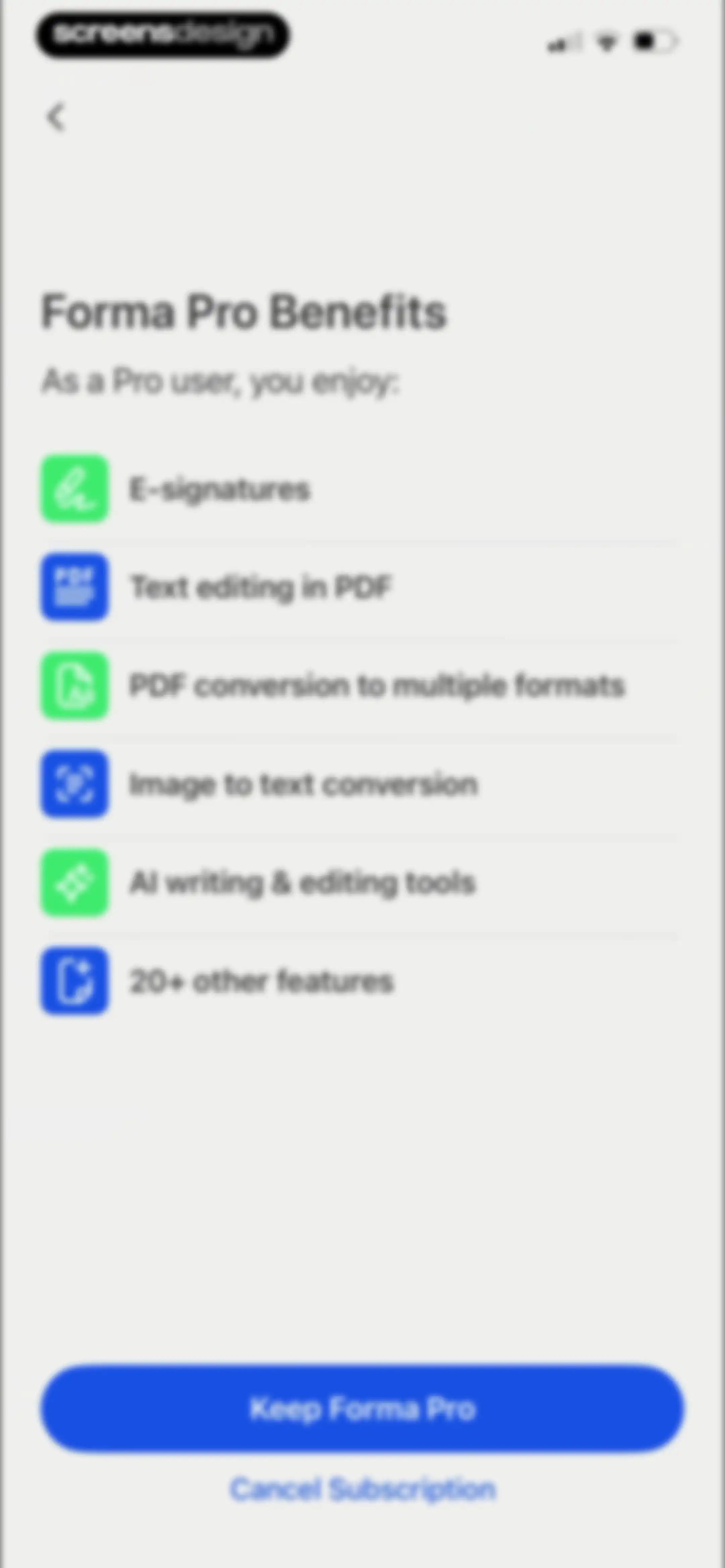 Forma: PDF Document Editor screen 179