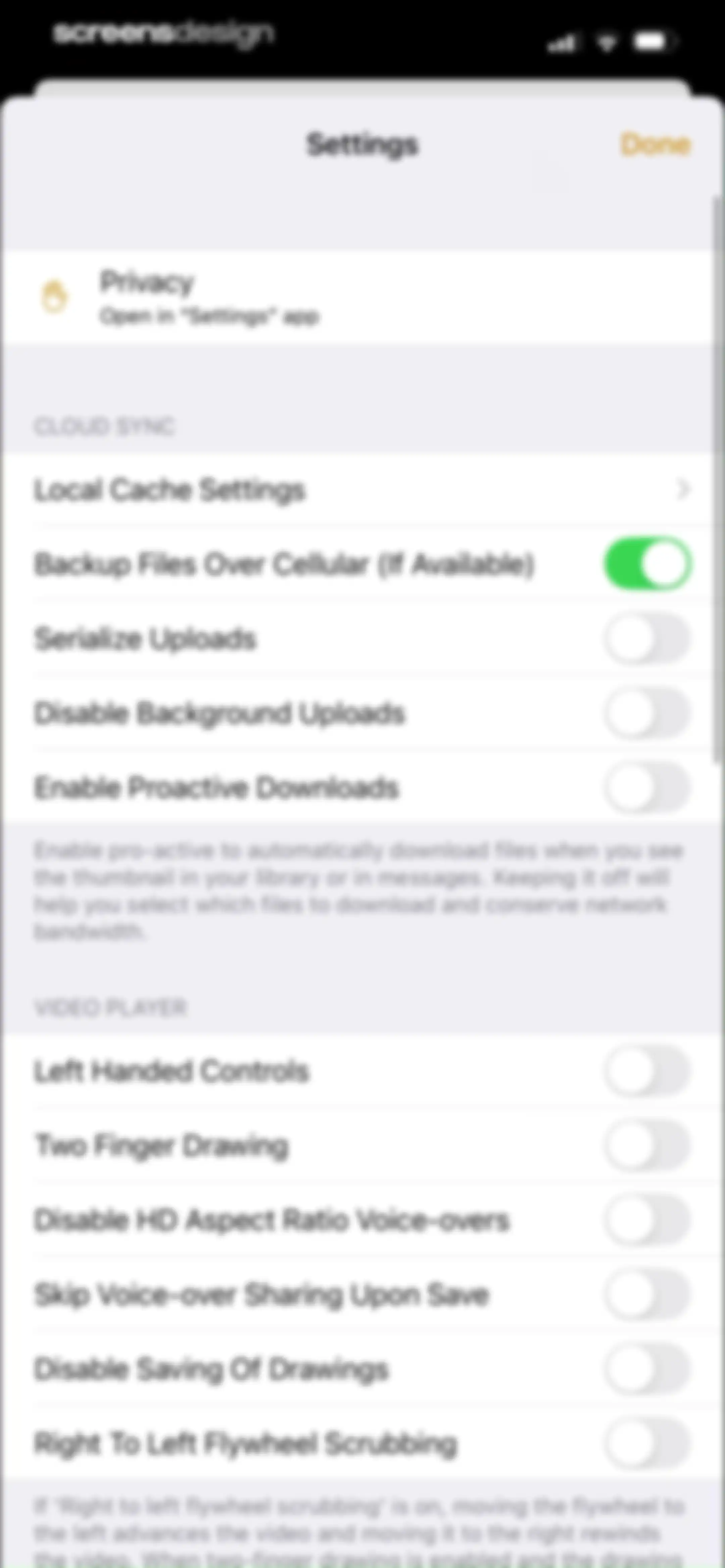 Onform: Video Analysis App screen 120