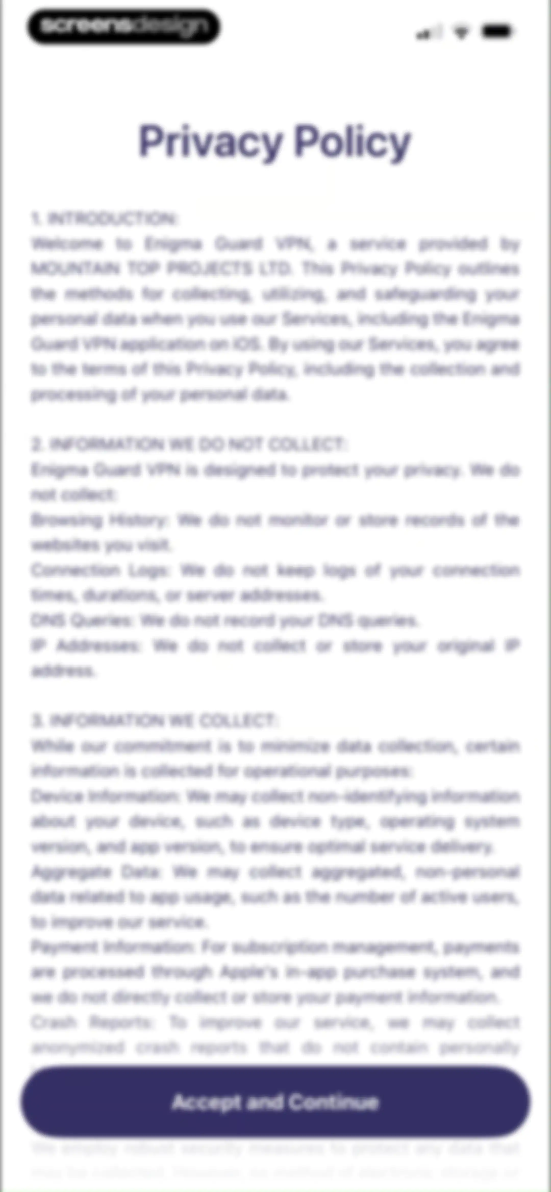 Enigma Guard VPN – Data Secure screen 2