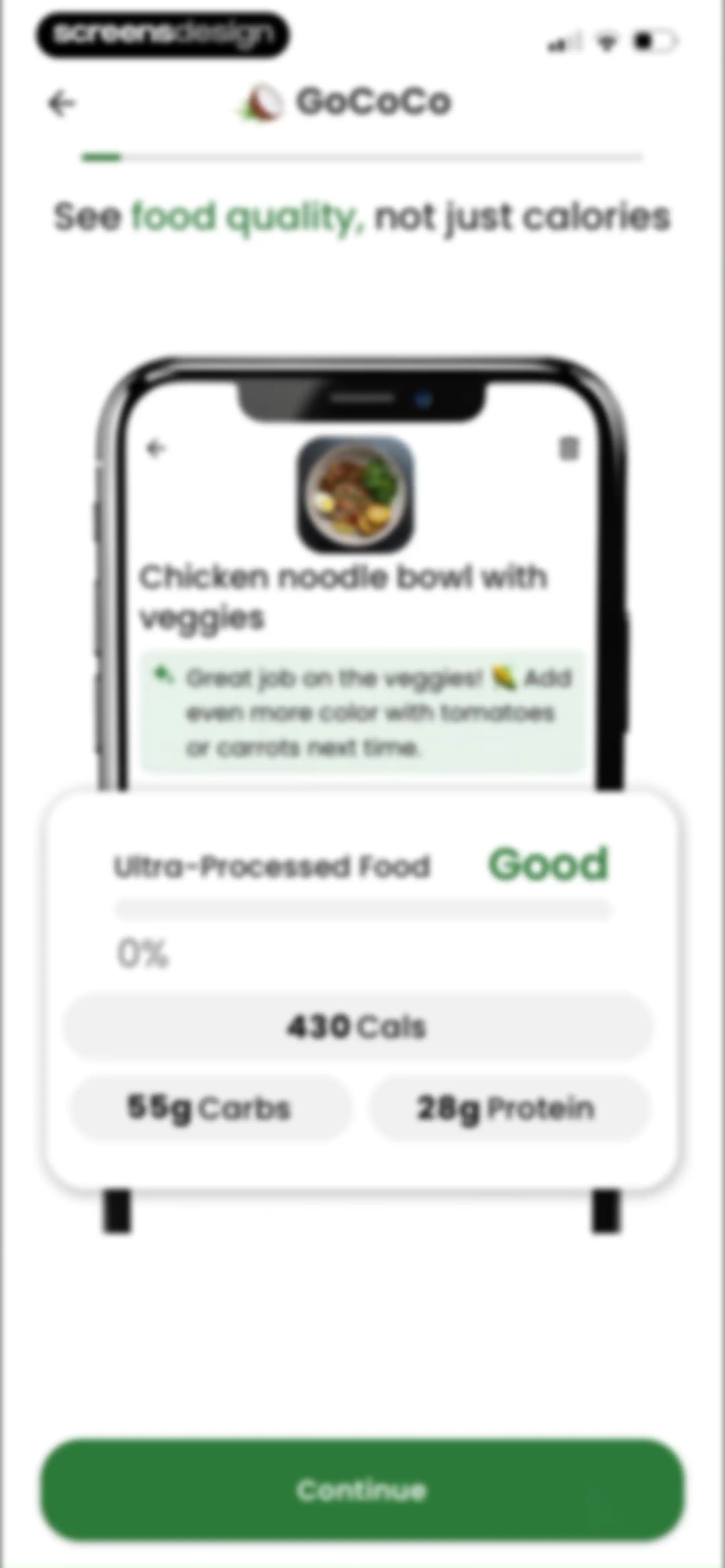 Diabetes food tracker - Gococo screen 6
