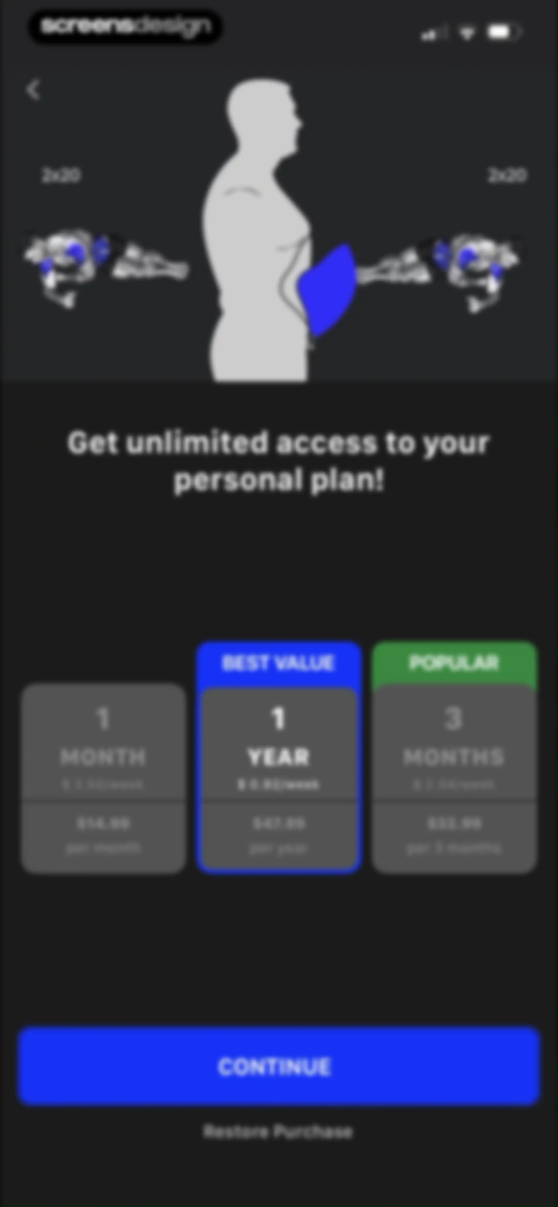 Muscle Booster Workout Tracker screen 41