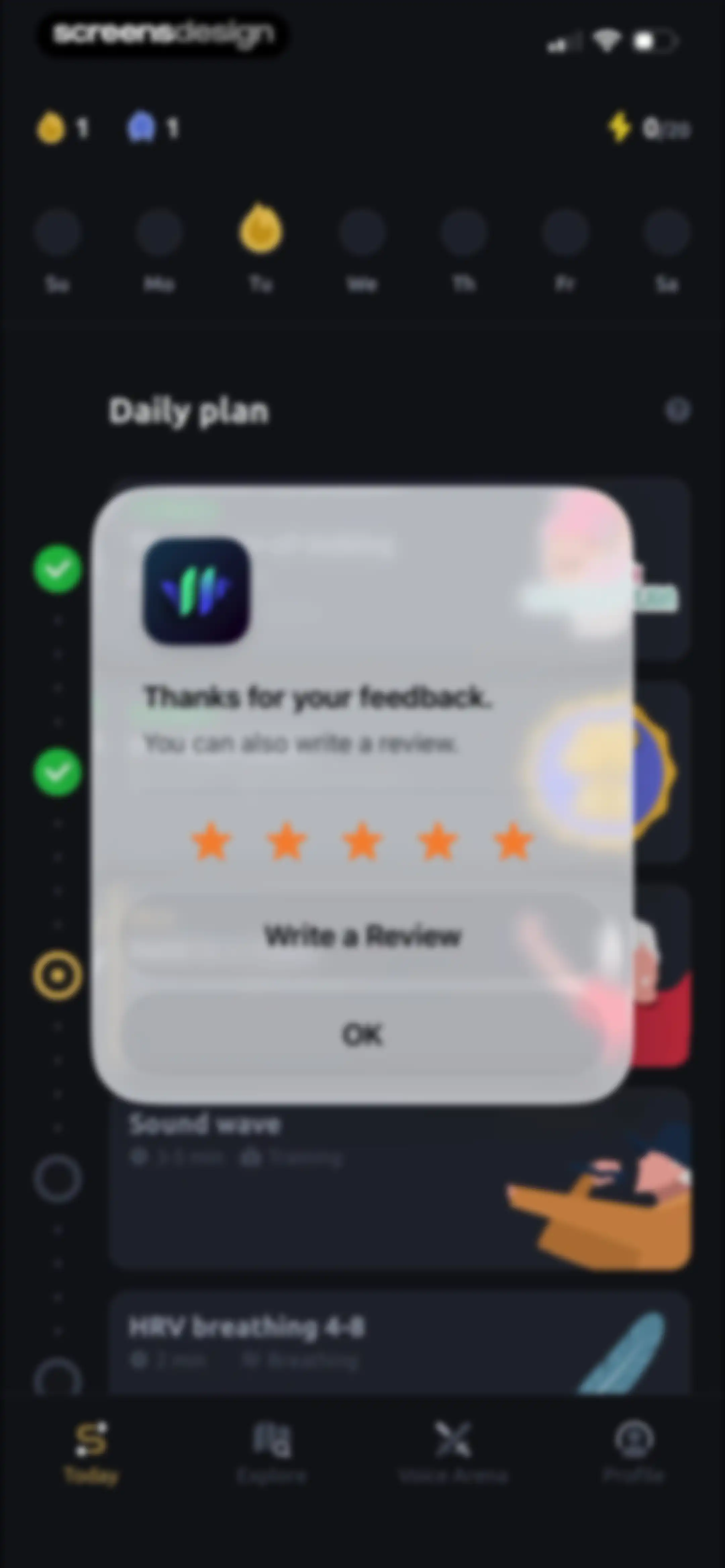 Vocal Image: AI Speaking Coach screen 100
