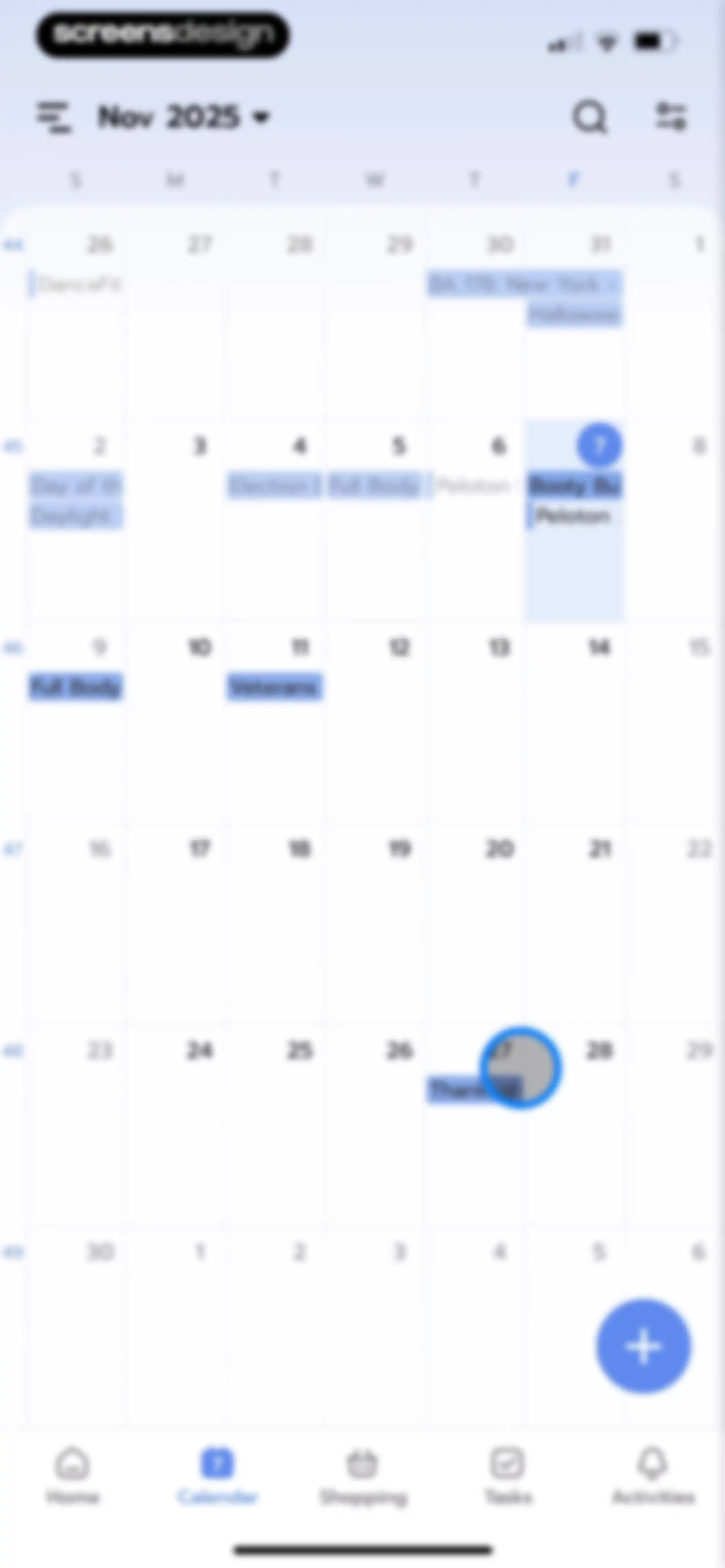 Shared Family Calendar: FamCal screen 44
