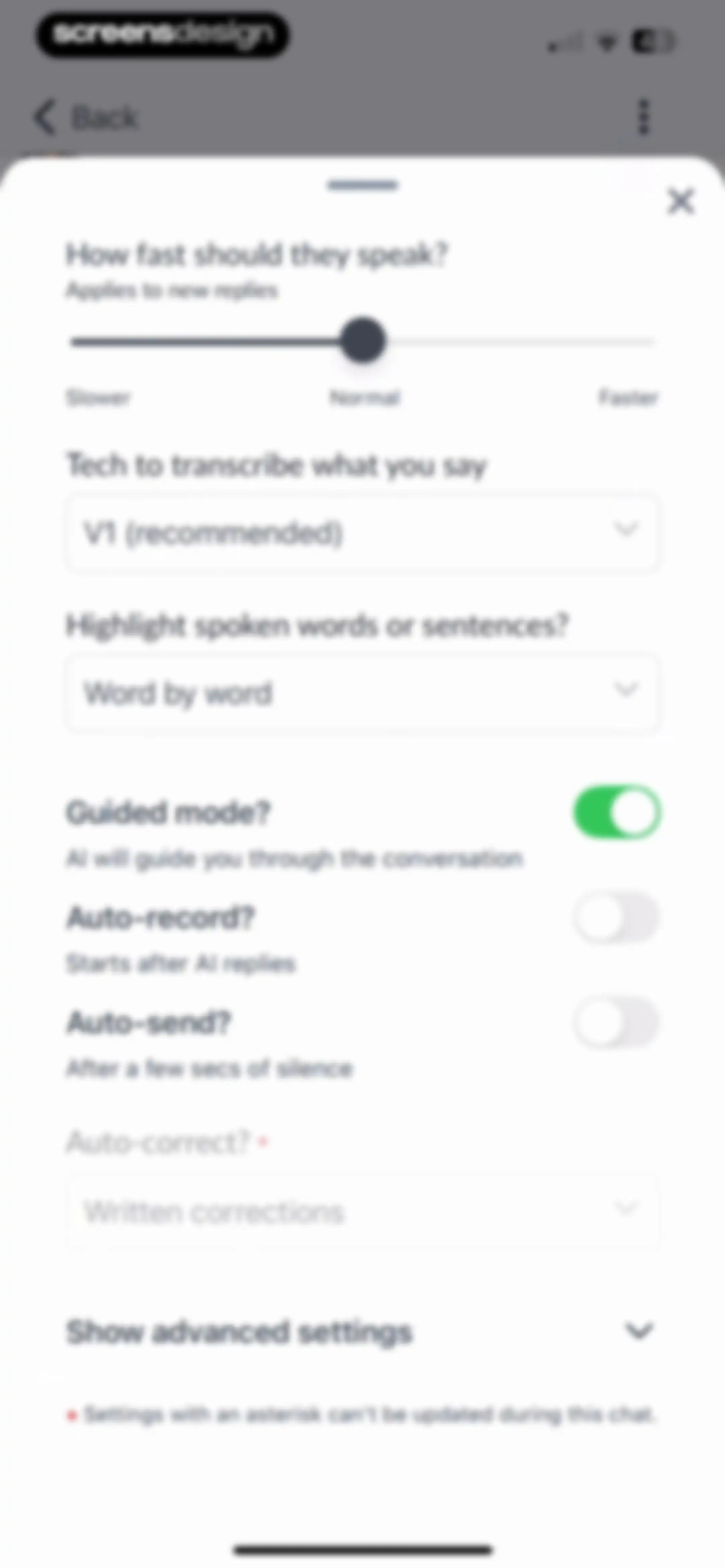 Langua: AI language learning screen 59