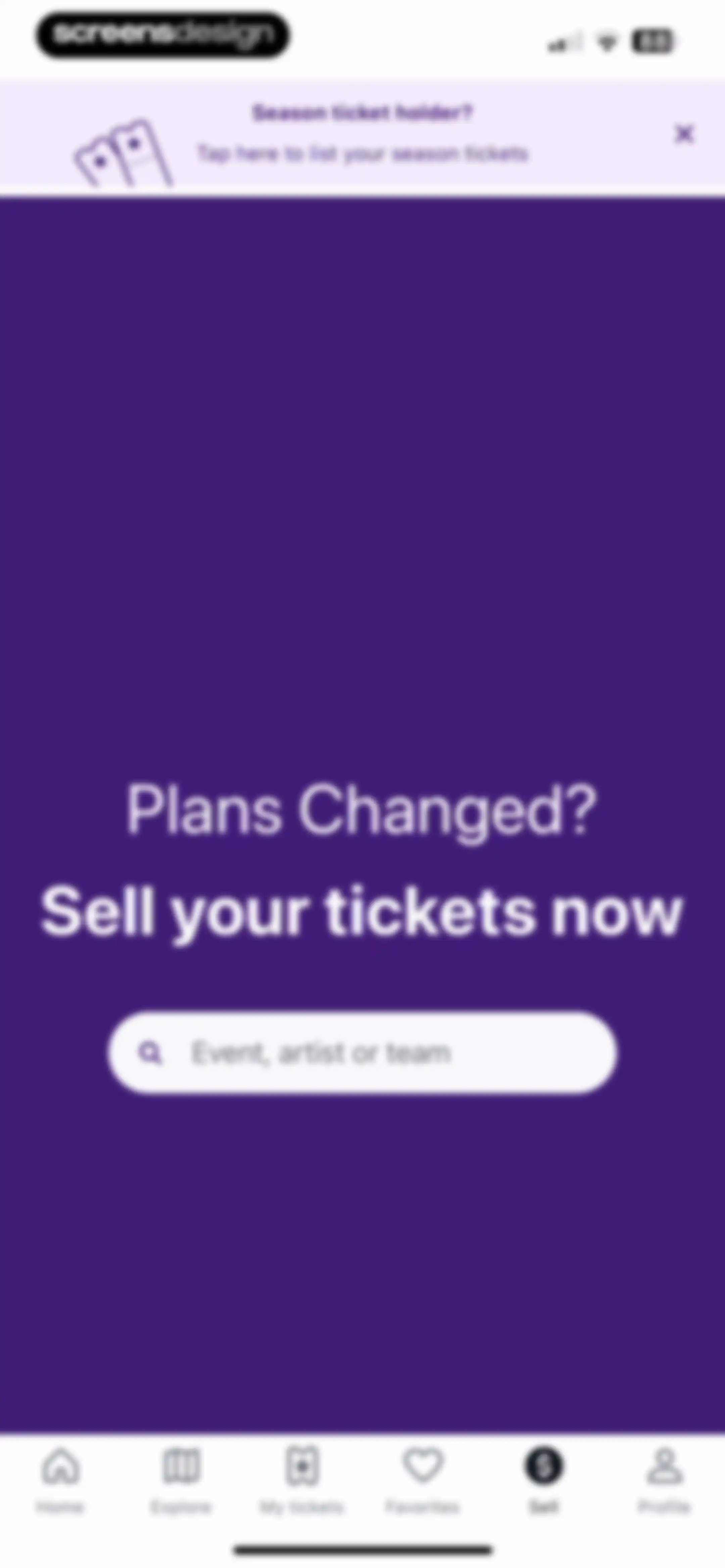 StubHub: Event Tickets screen 74