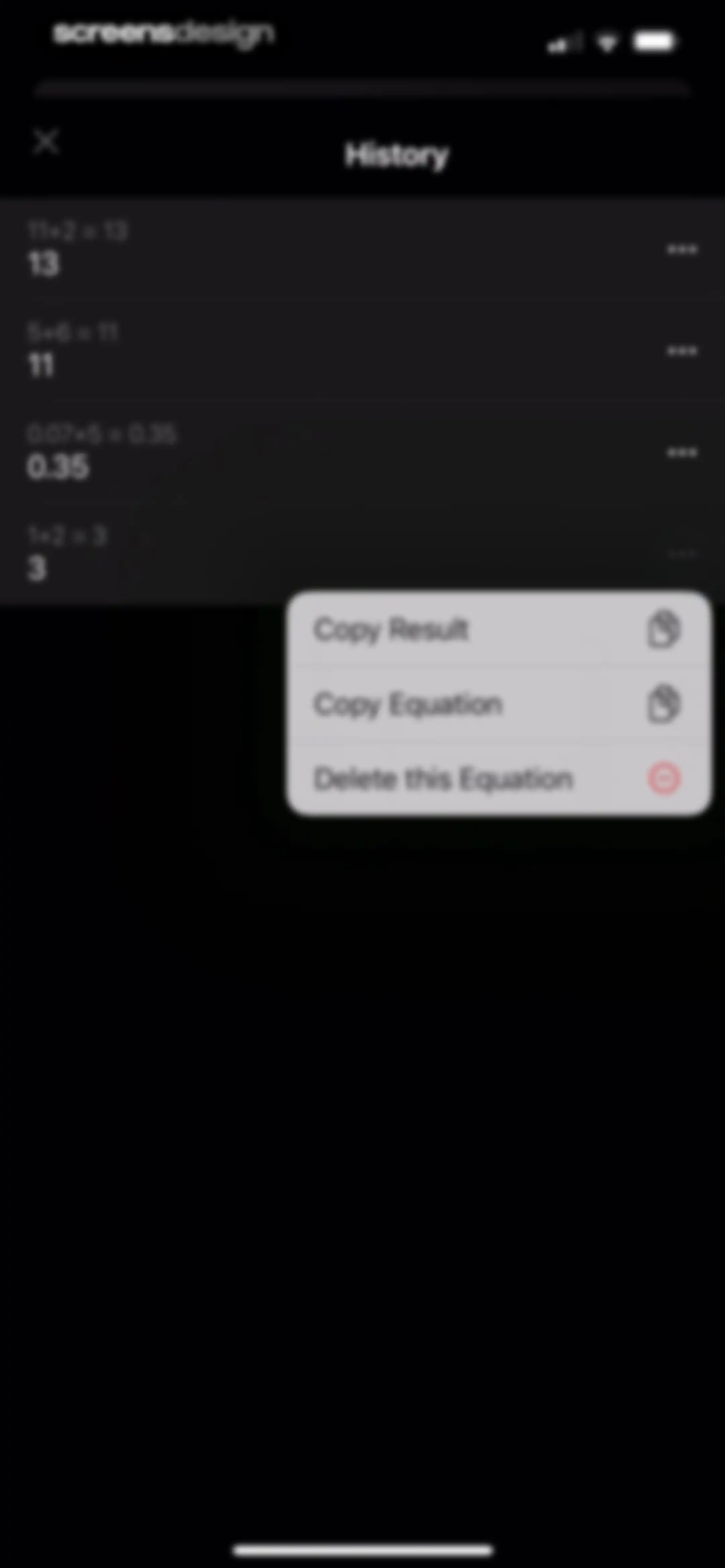 Basic Calculator with History screen 14