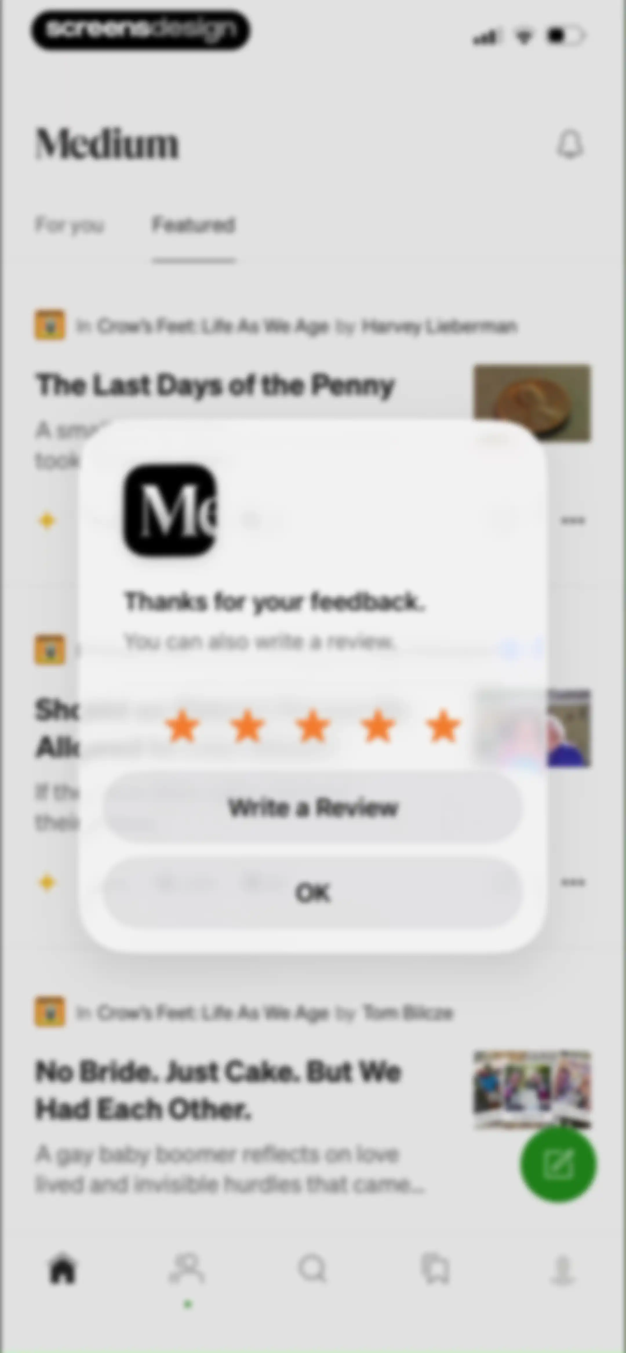 Medium: Read & Write Stories screen 51