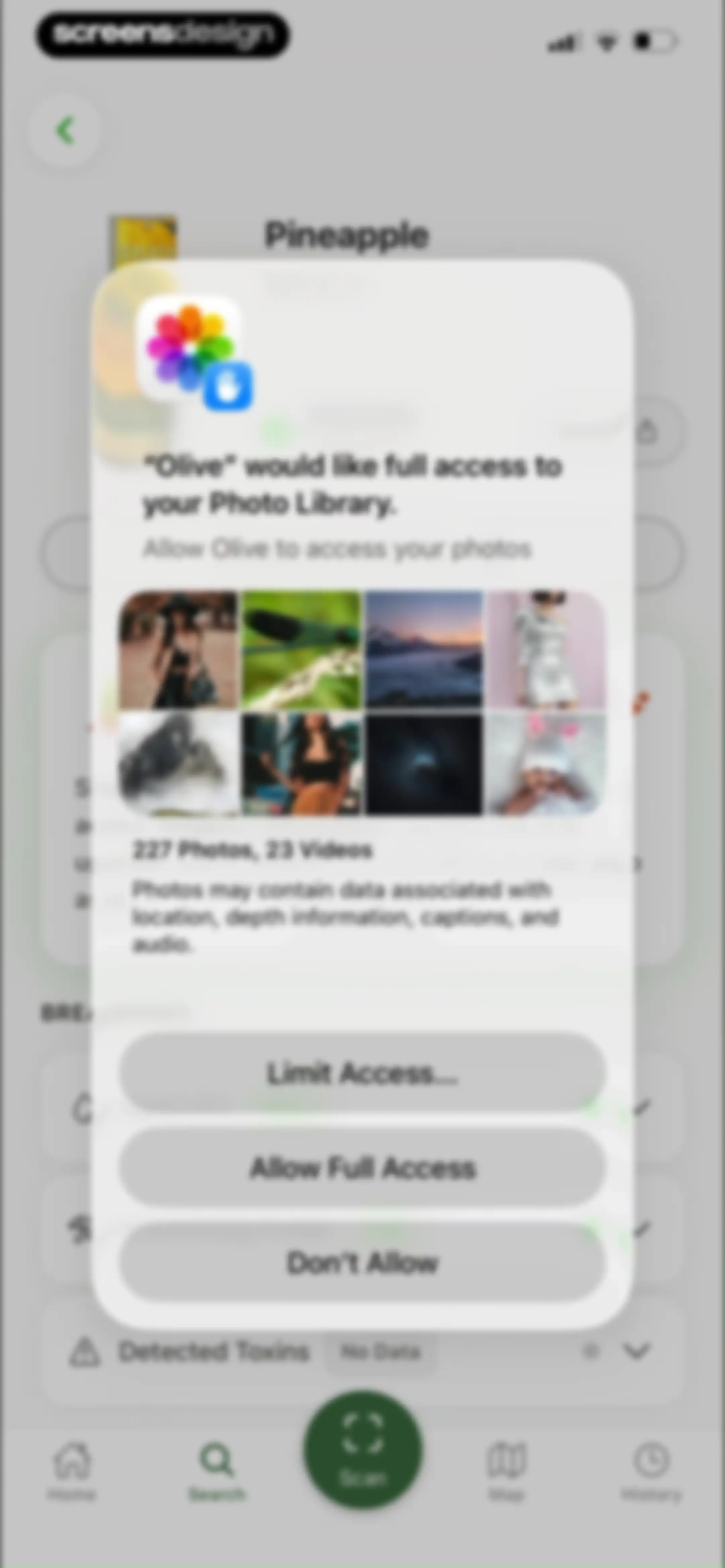 Olive: Food & Cosmetic Scanner screen 82