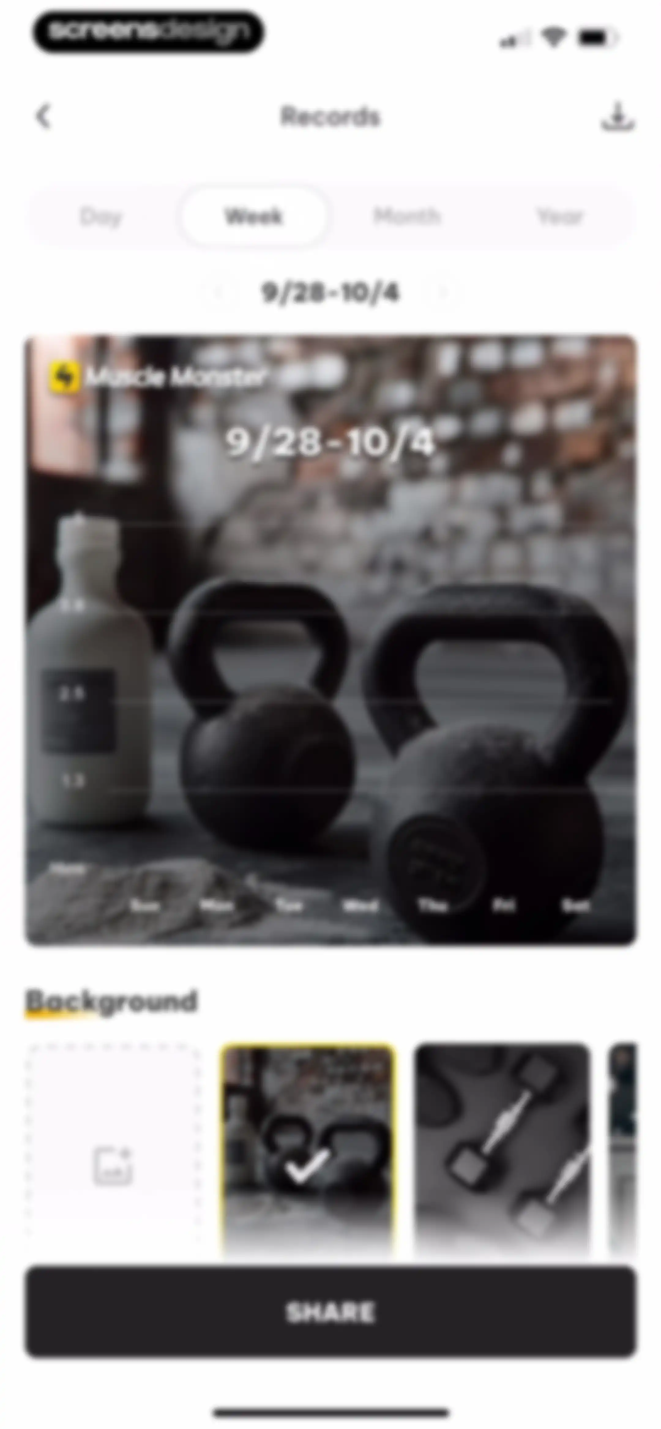 Muscle Monster Workout Planner screen 54