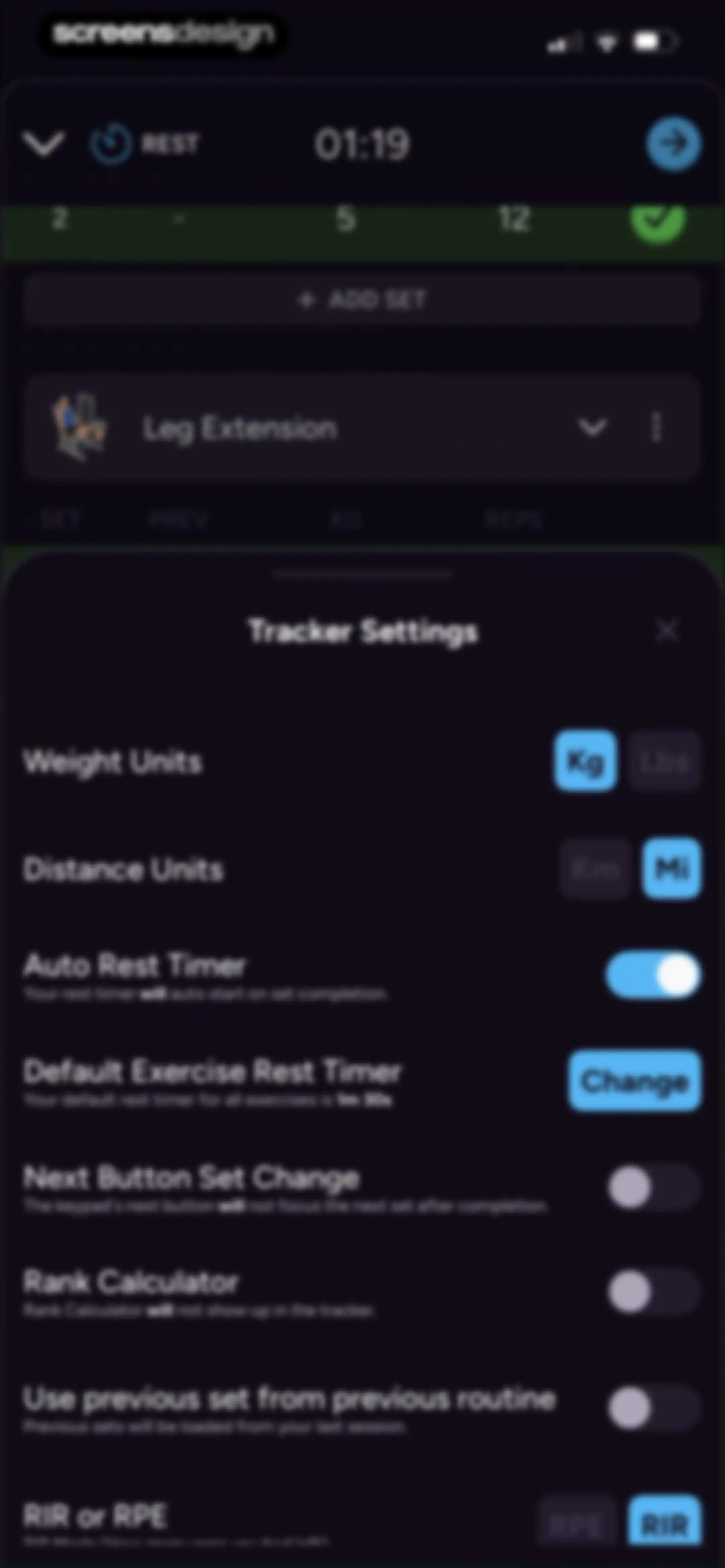 Liftoff - Ranked Gym Workouts screen 126