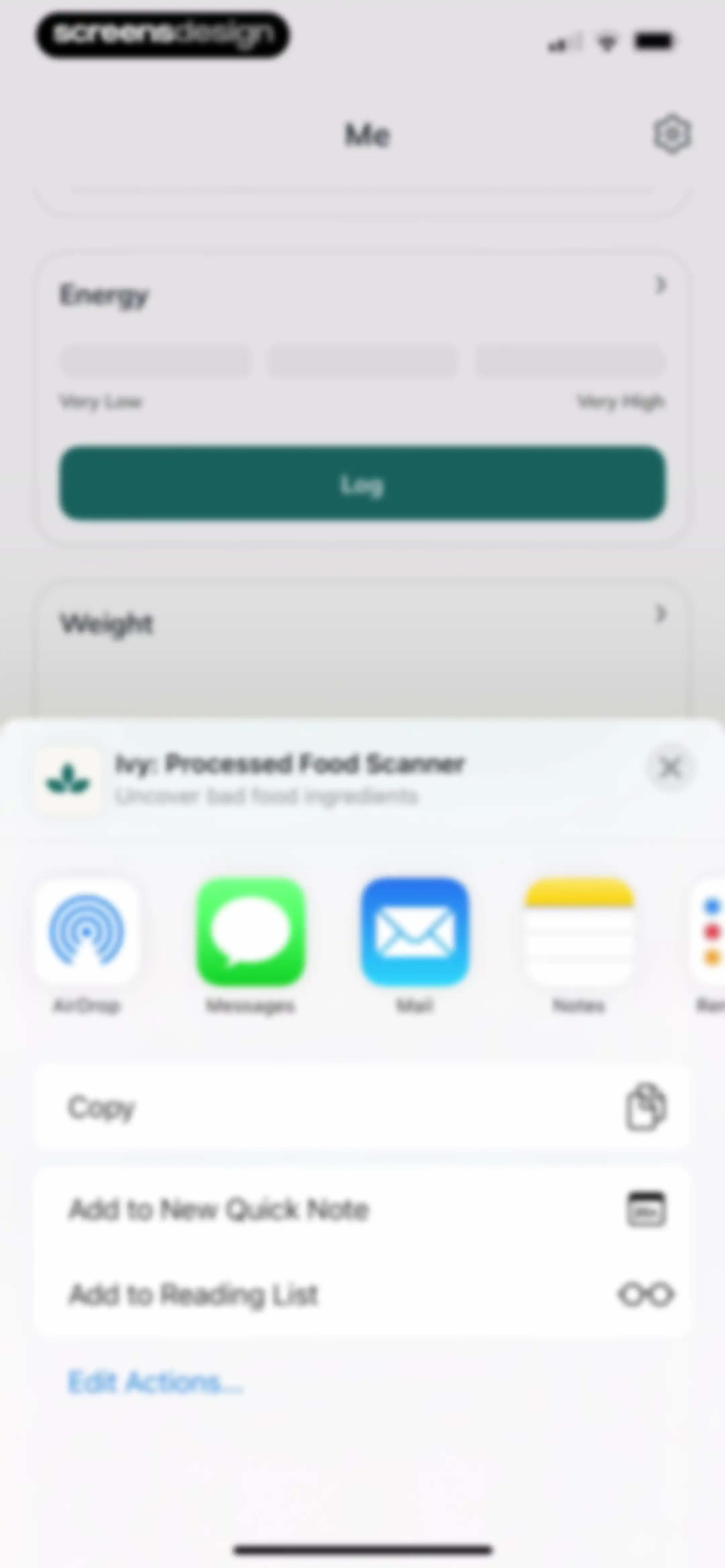 Ivy: Processed Food Scanner screen 70