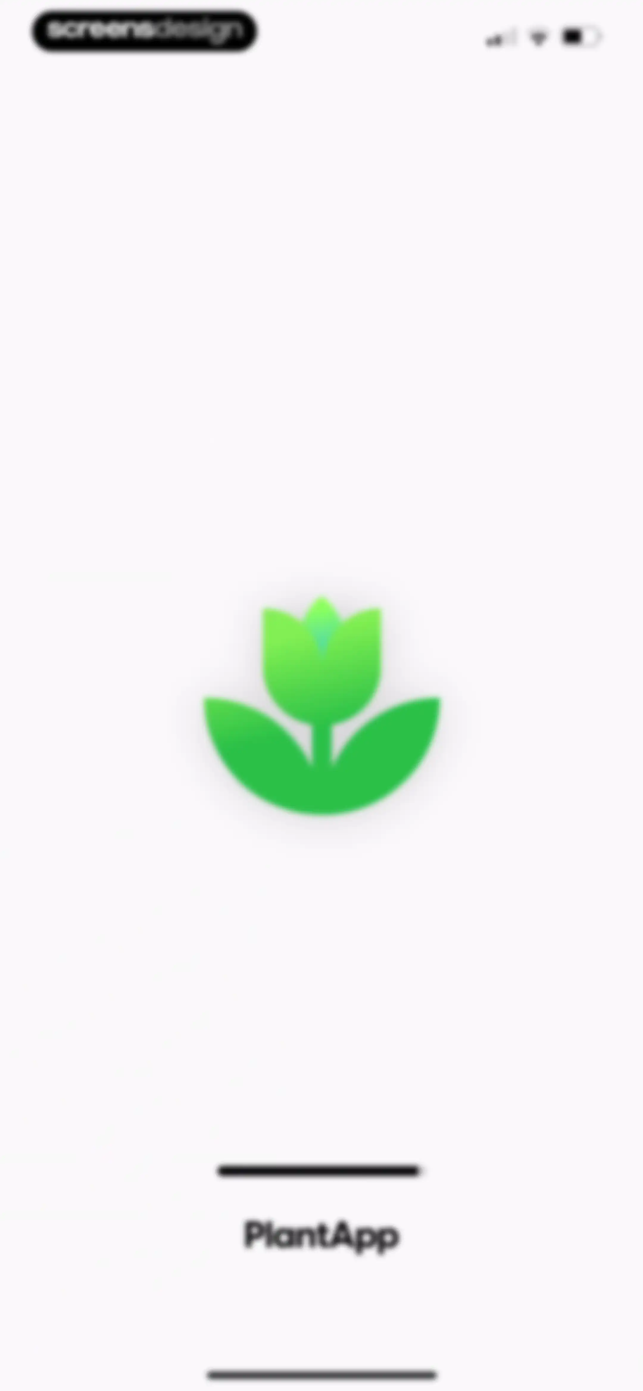 Plant App: Plant Identifier screen 1