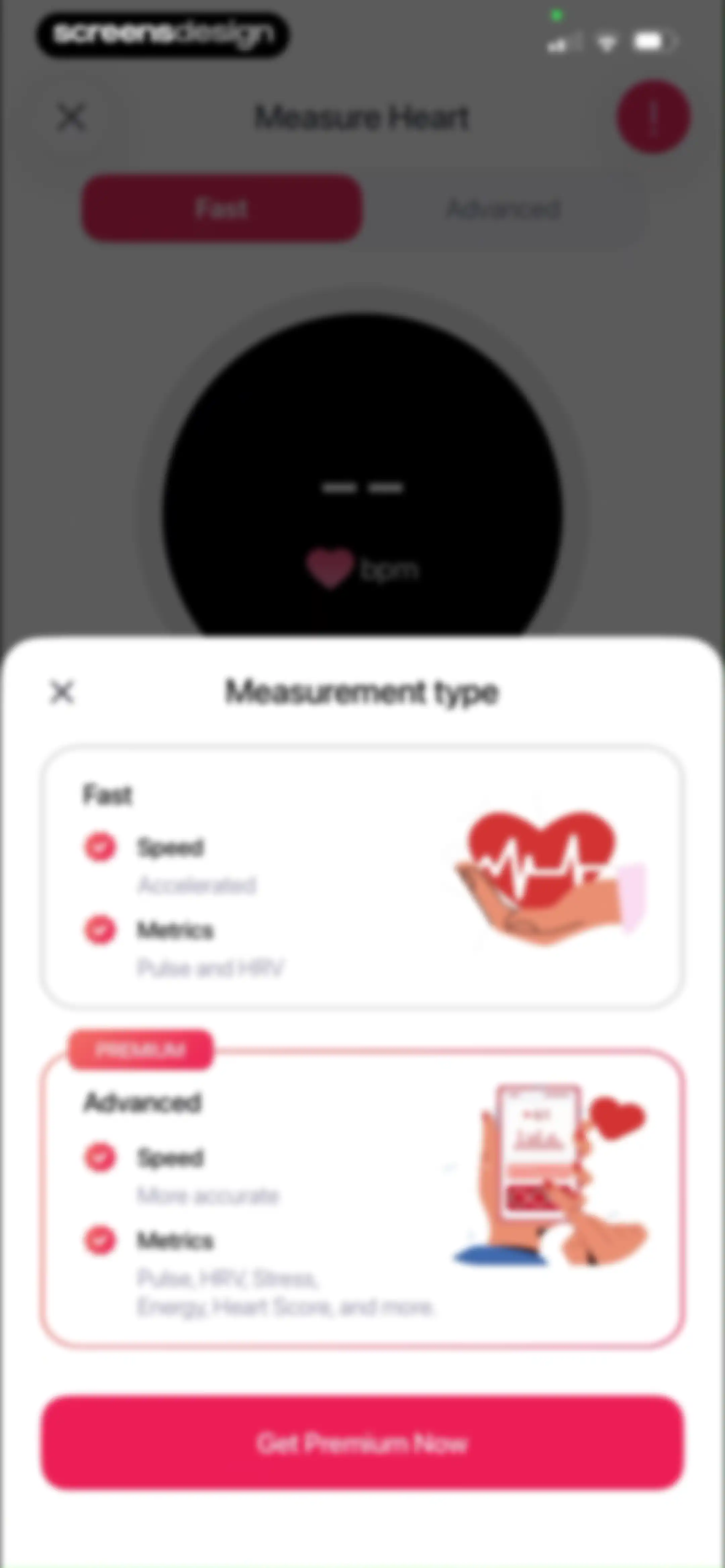 iCardiac: Heart Rate & Health screen 86