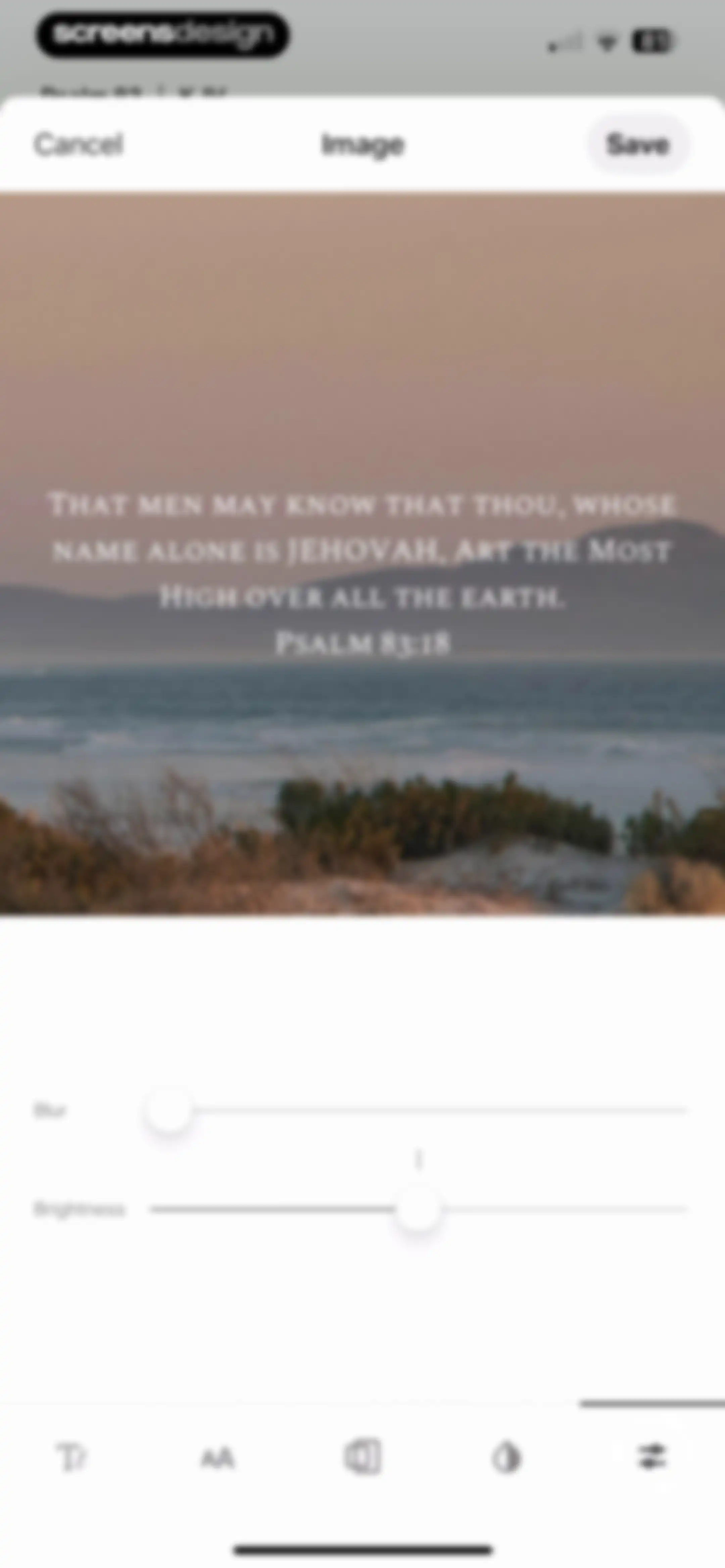 Bible screen 106