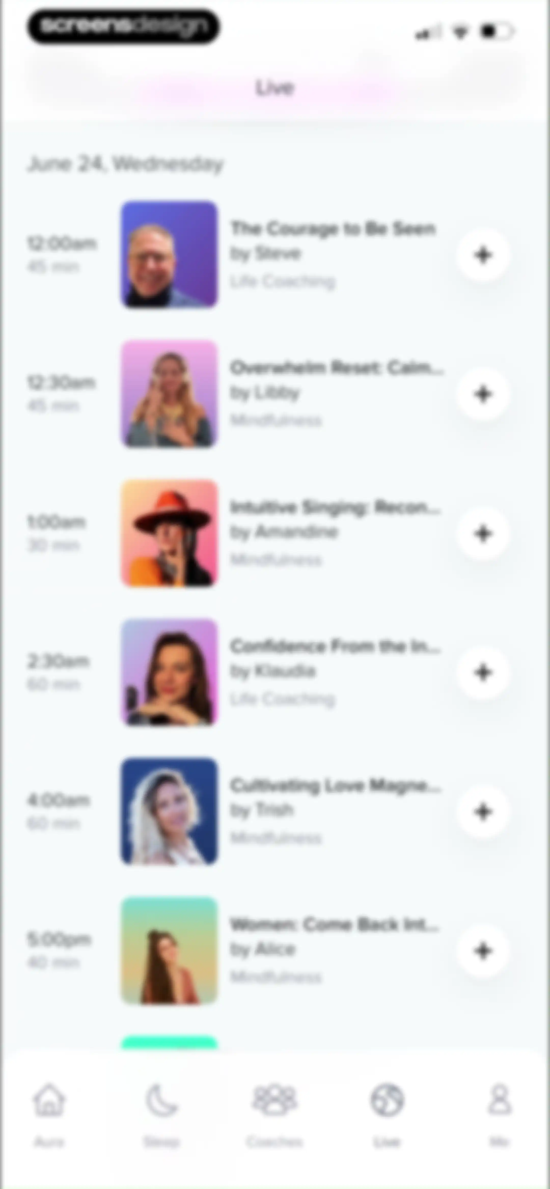 Aura: Meditation & Sleep, CBT screen 109