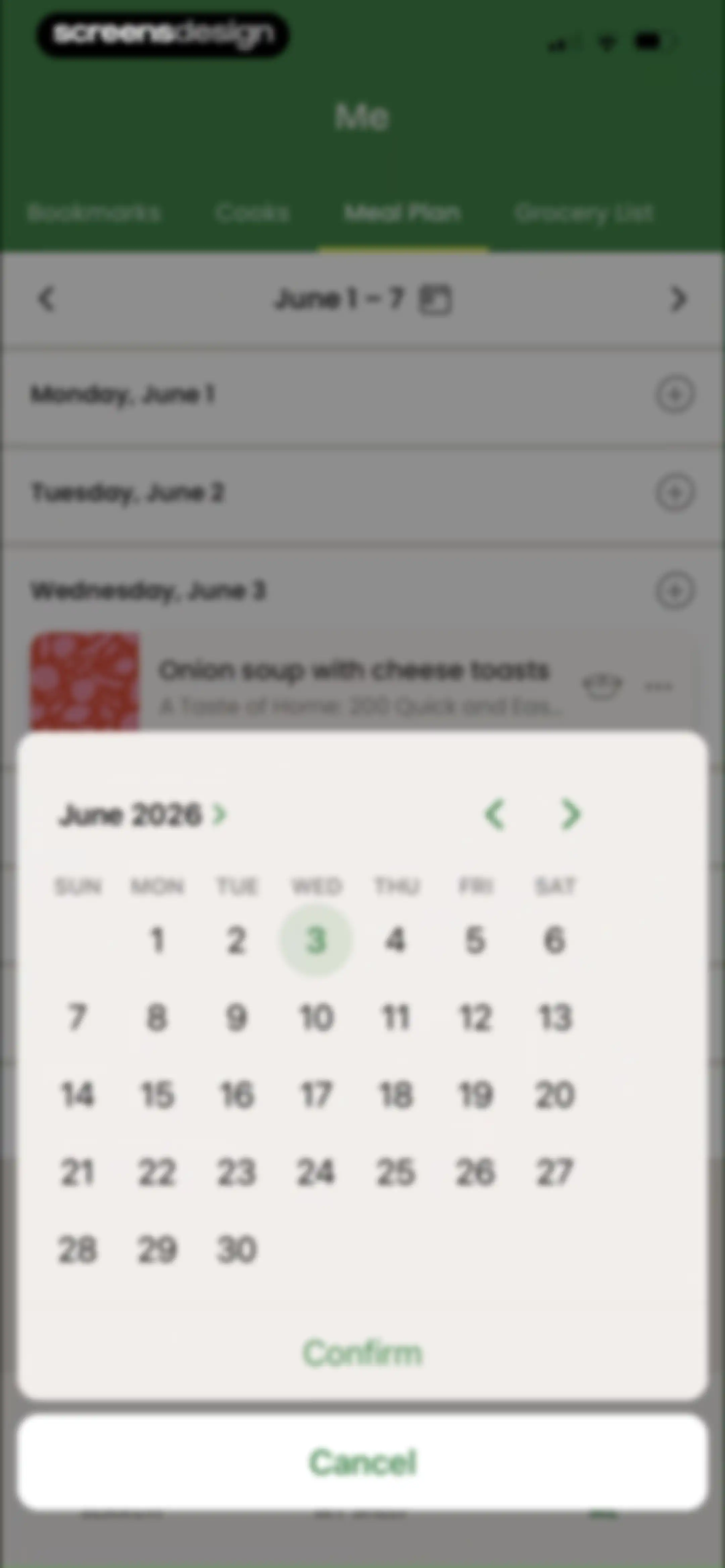 CookShelf: Search Cookbooks screen 102