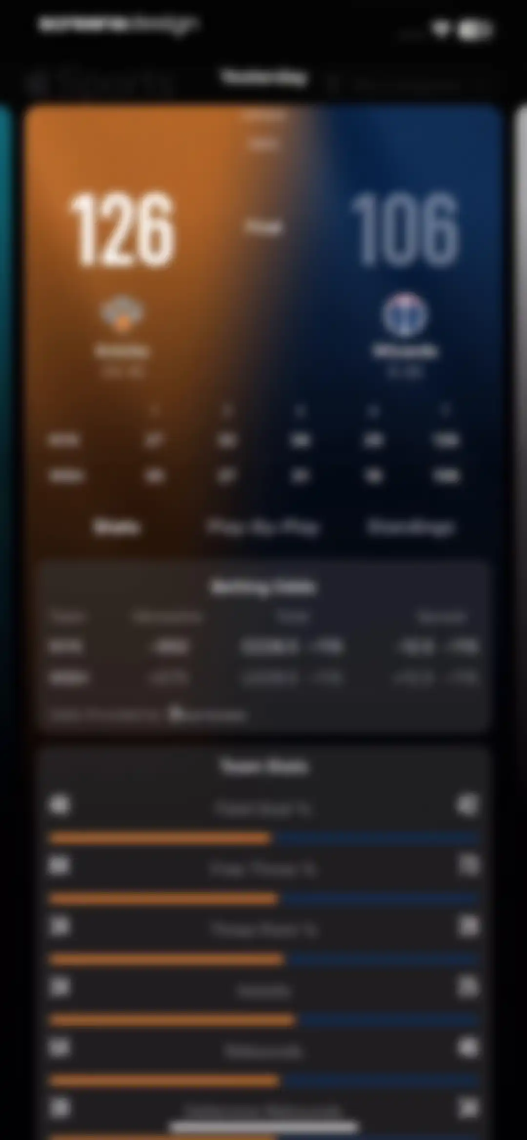 Apple Sports screen 19