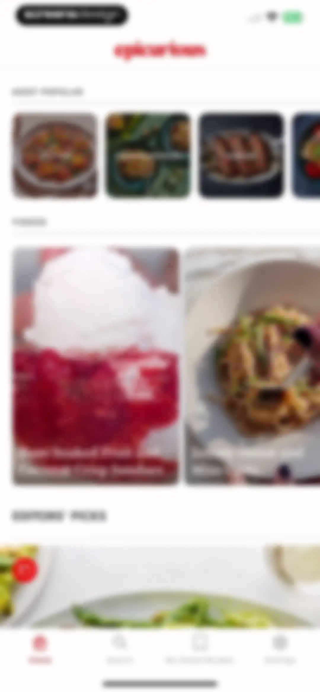 Epicurious screen 26