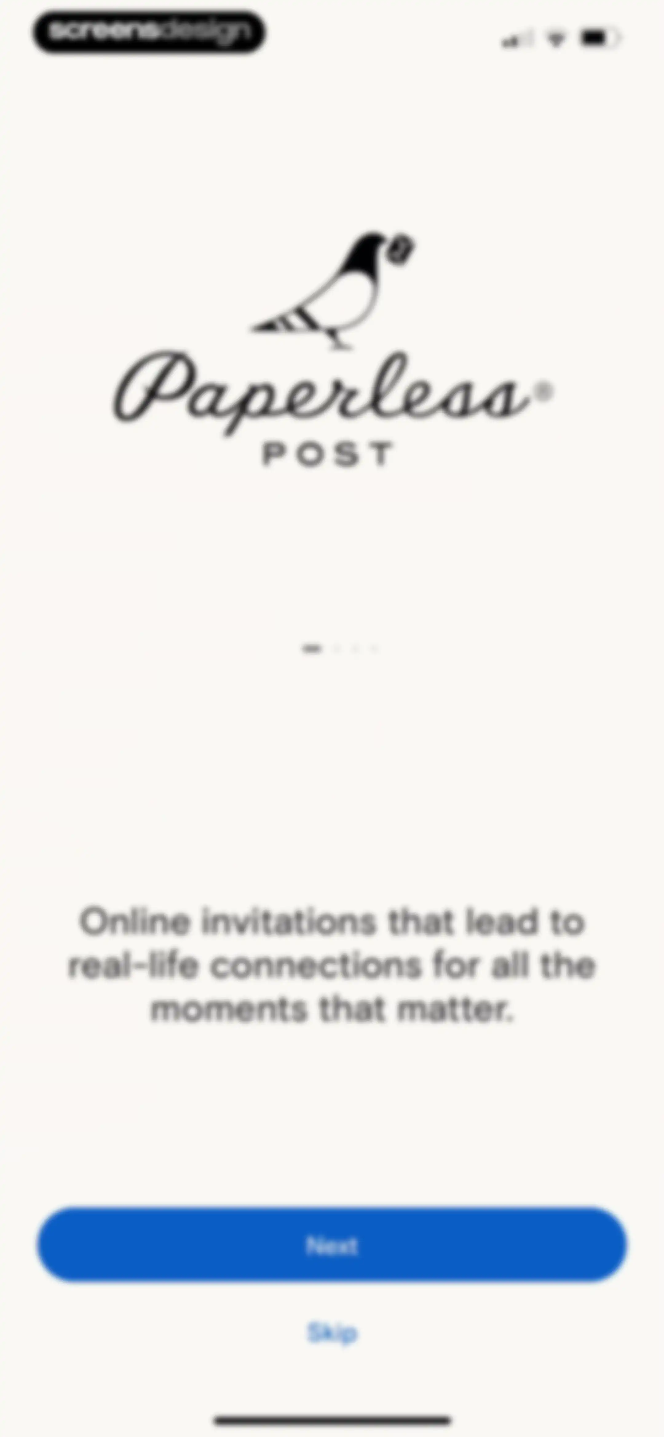Paperless Post: Invitations screen 2