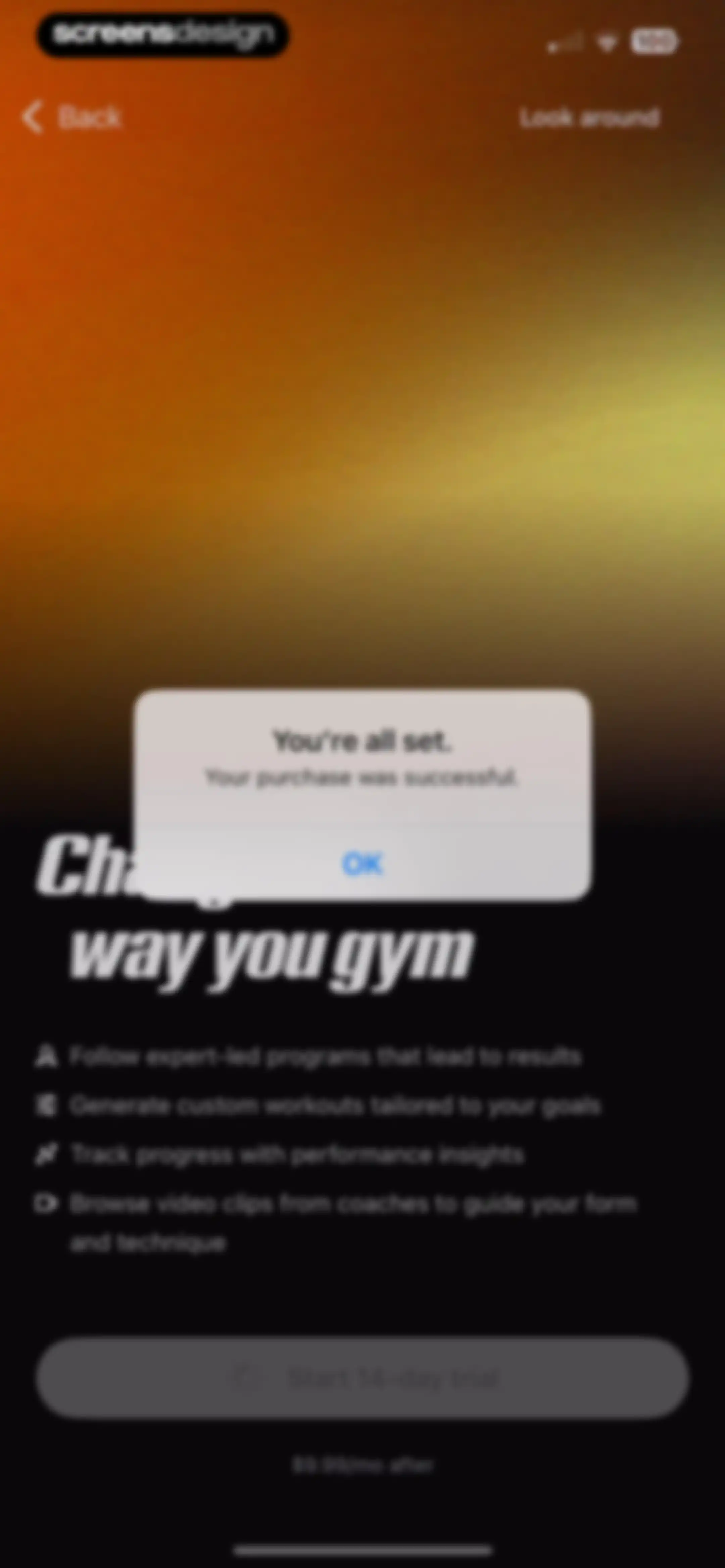 Peloton Strength+ screen 12
