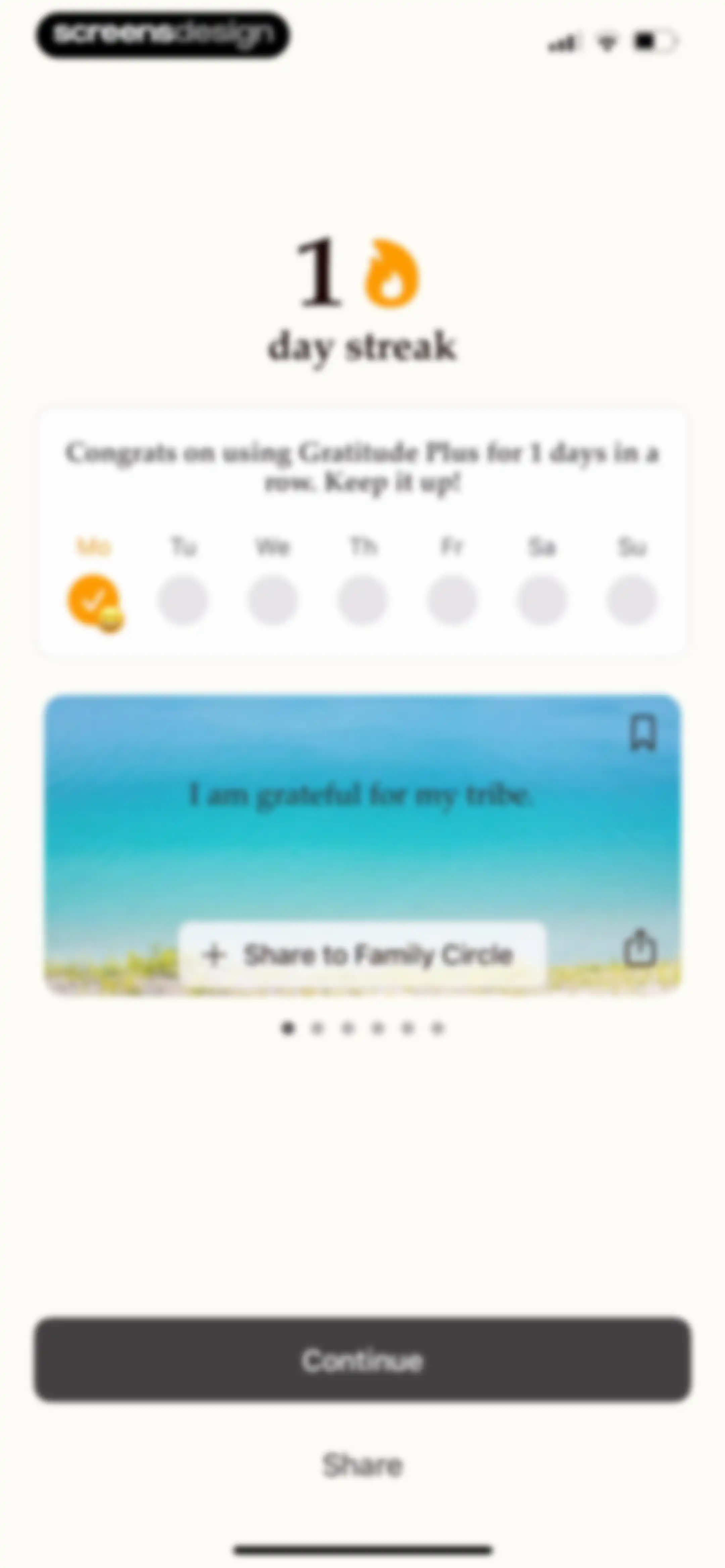 Gratitude Plus – Journal screen 151
