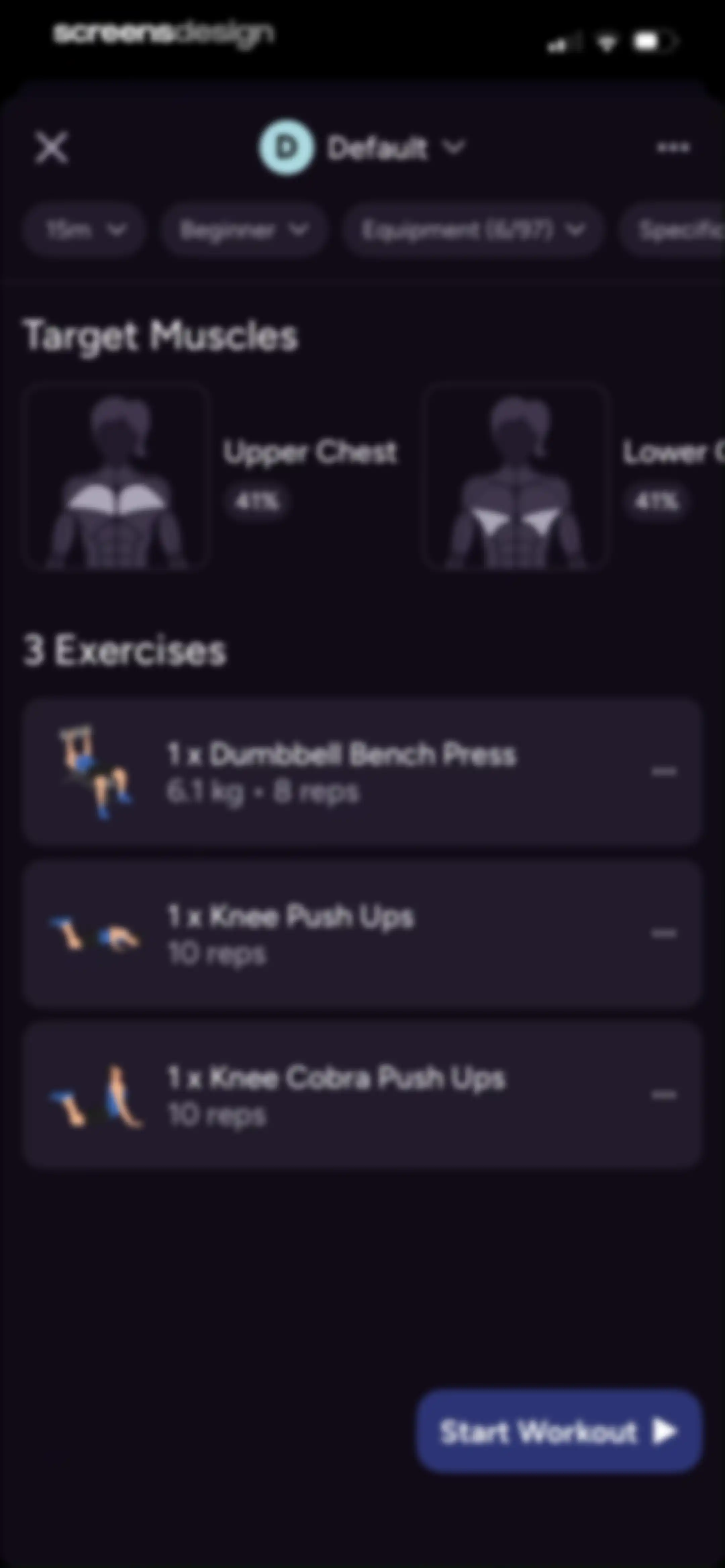 Liftoff - Ranked Gym Workouts screen 155