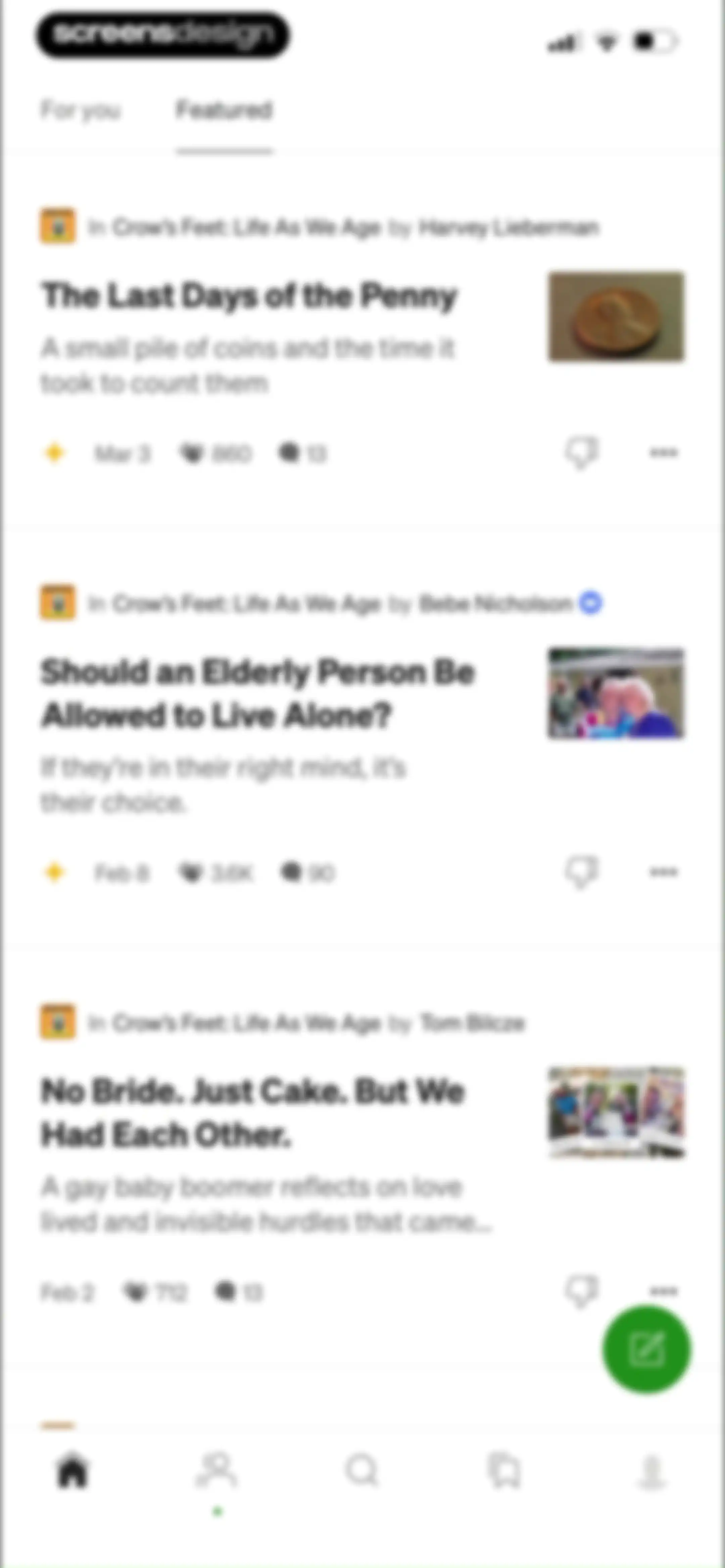 Medium: Read & Write Stories screen 38