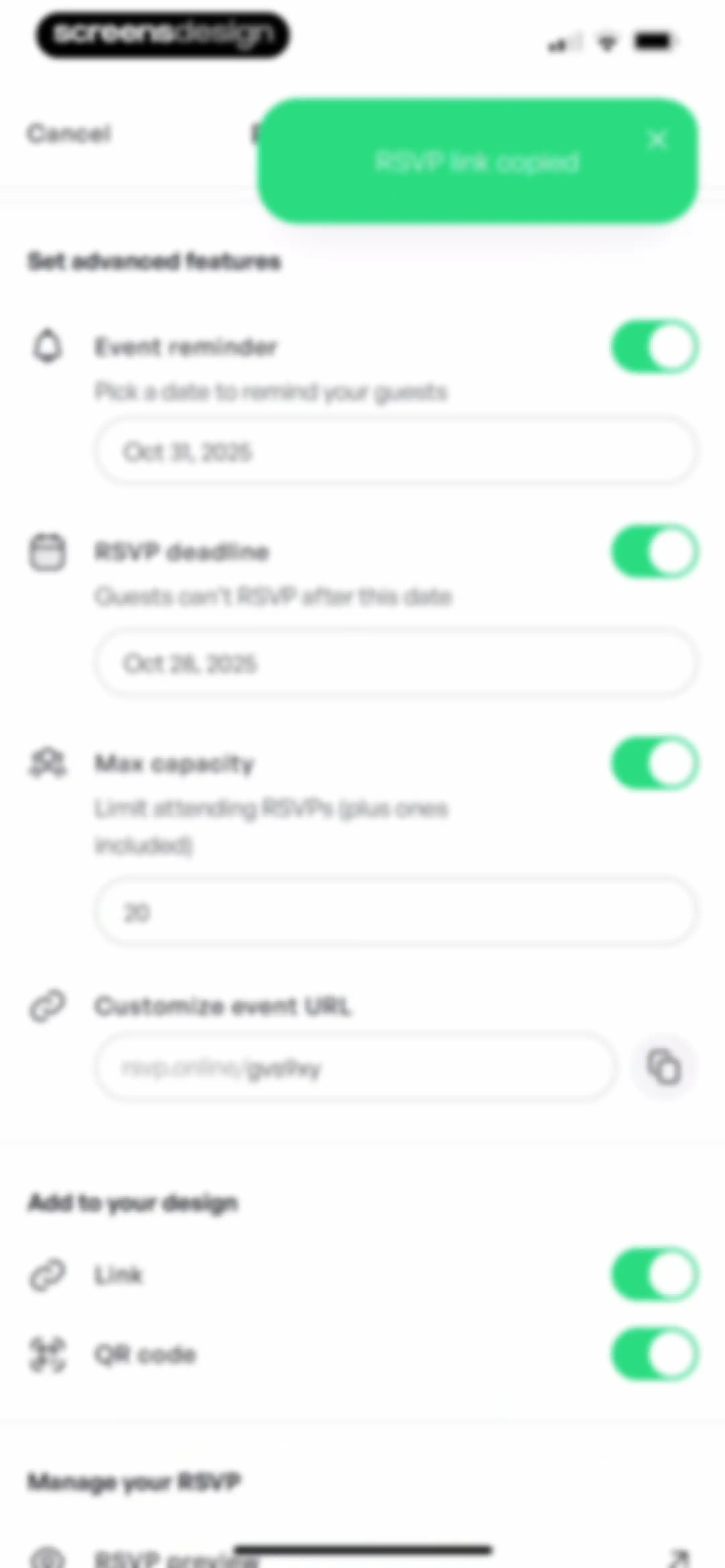Invitation Maker: Cards & RSVP screen 35