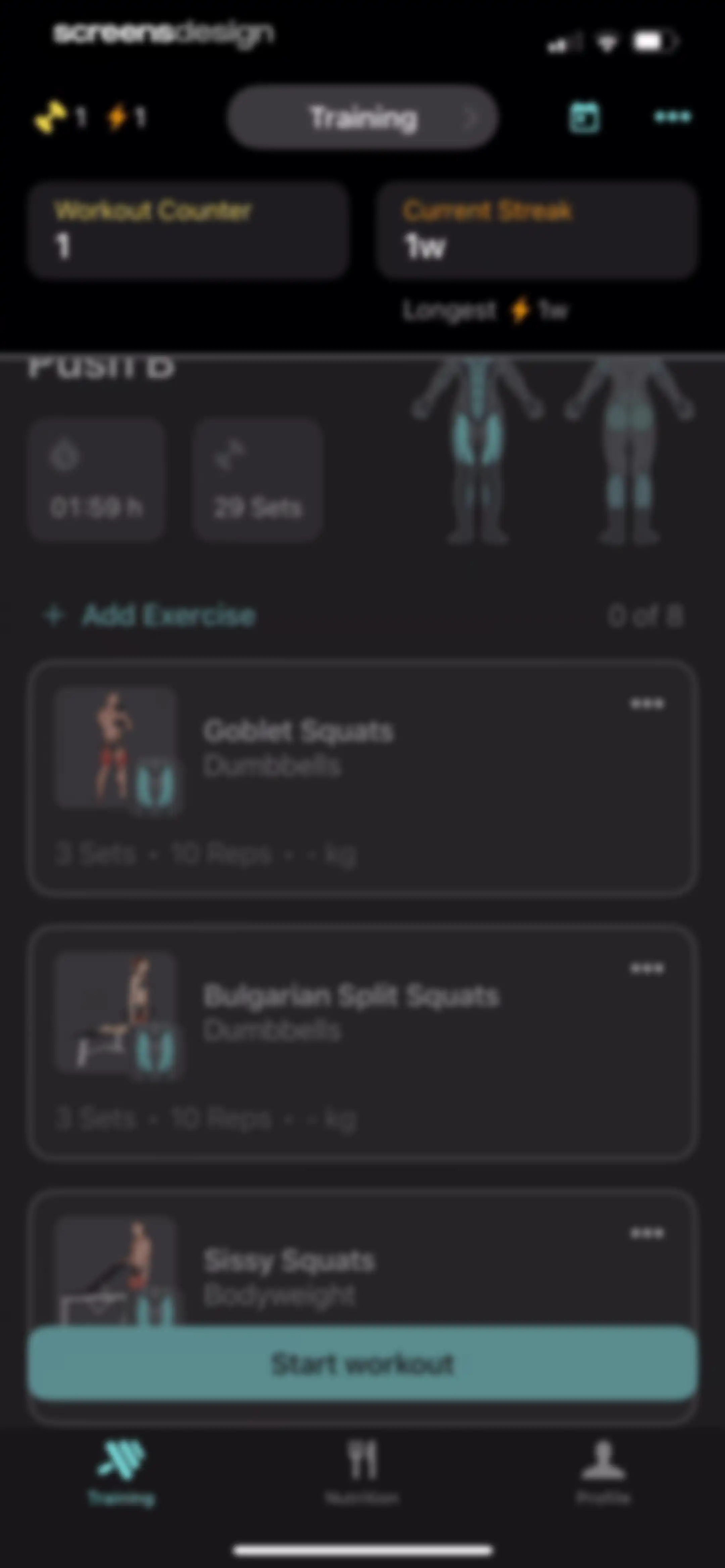 MyFitCoach - Workout Planner screen 104