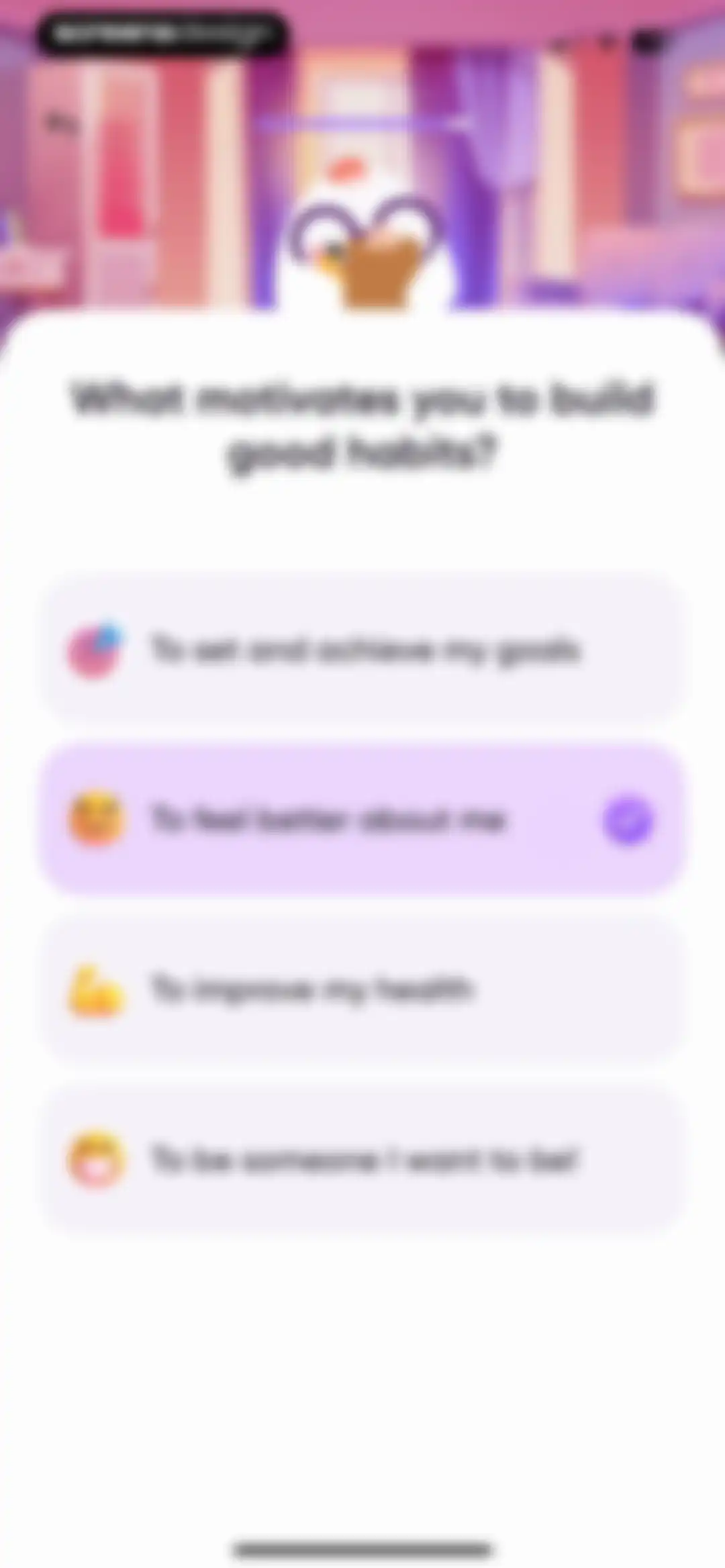 Me+ Lifestyle Routine screen 18