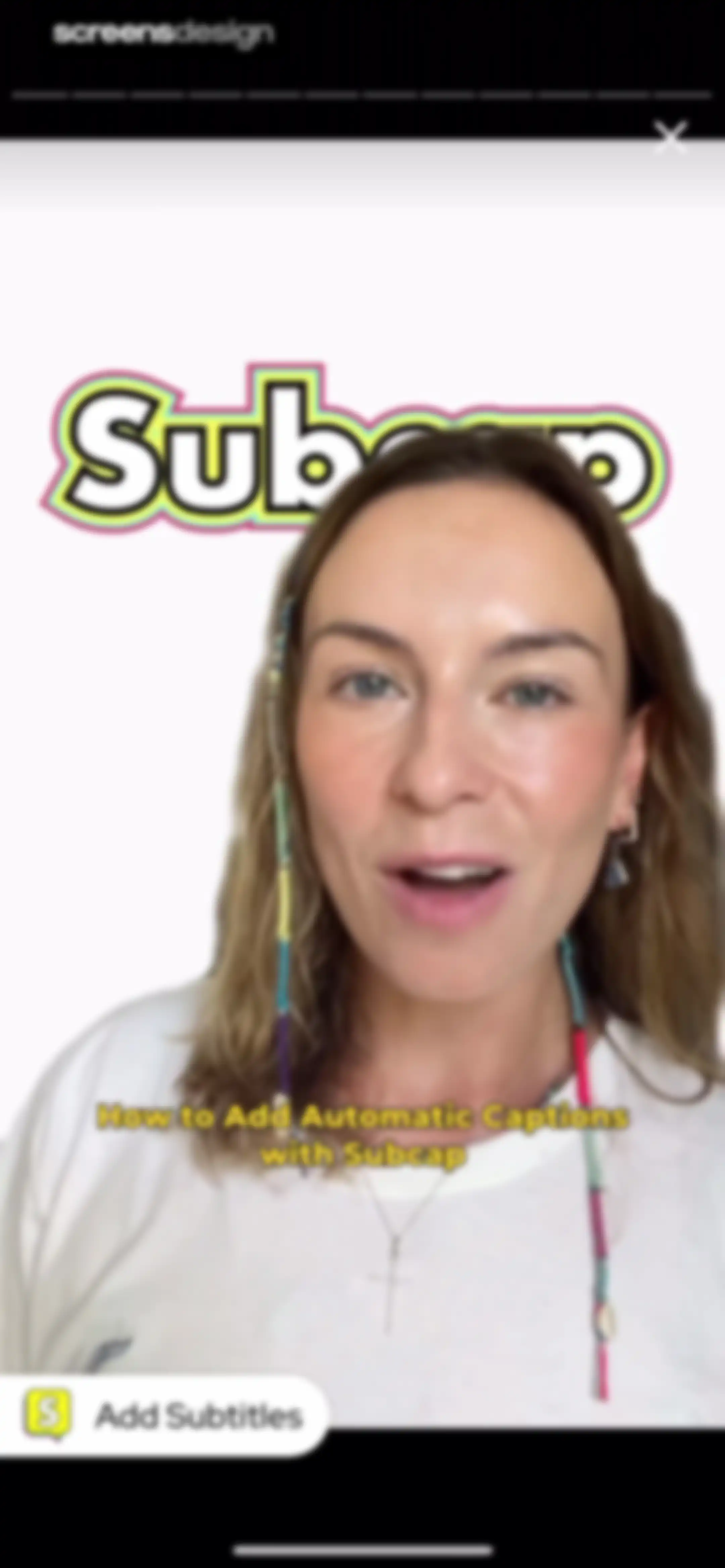 Subcap: Captions AI, Subtitles screen 50
