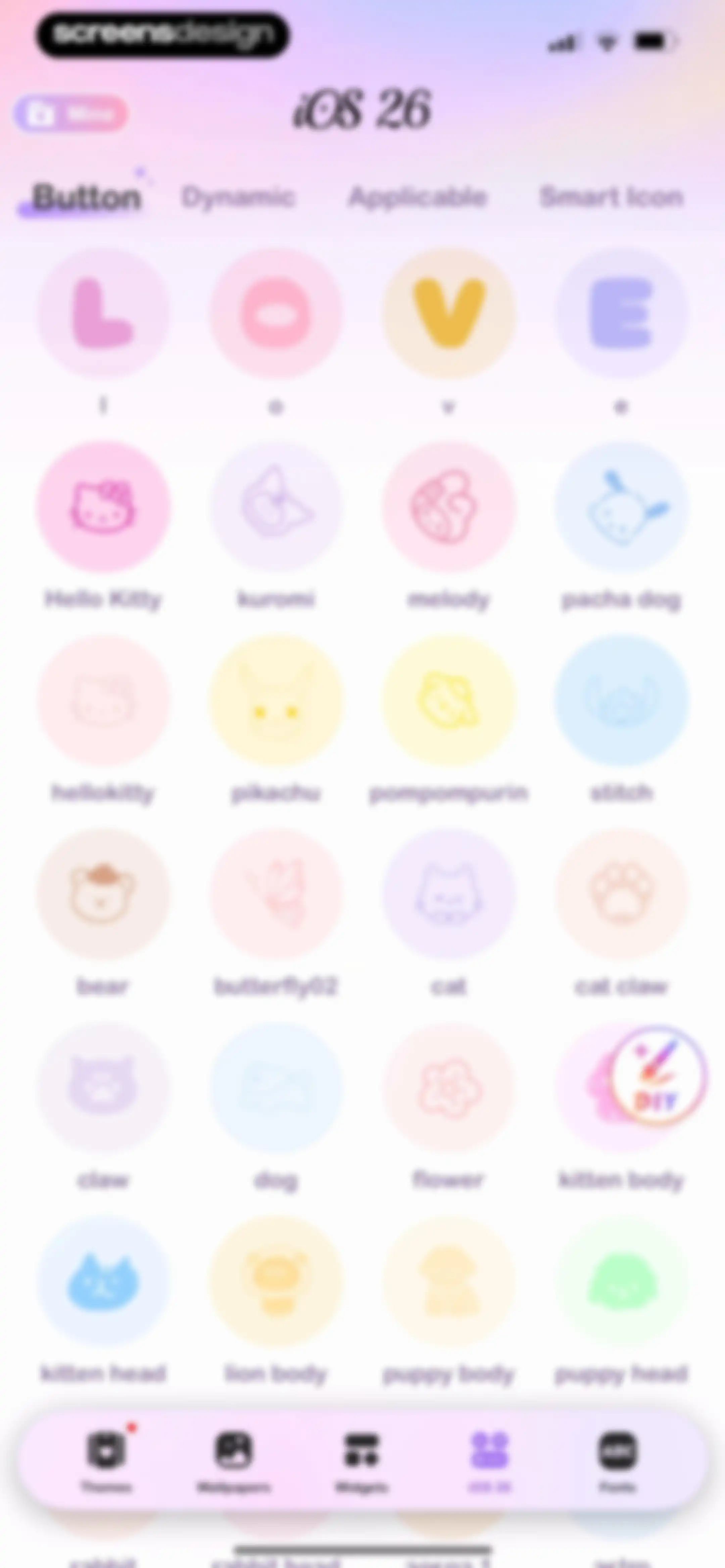 Cool Themes & Fonts: Cute Text screen 106