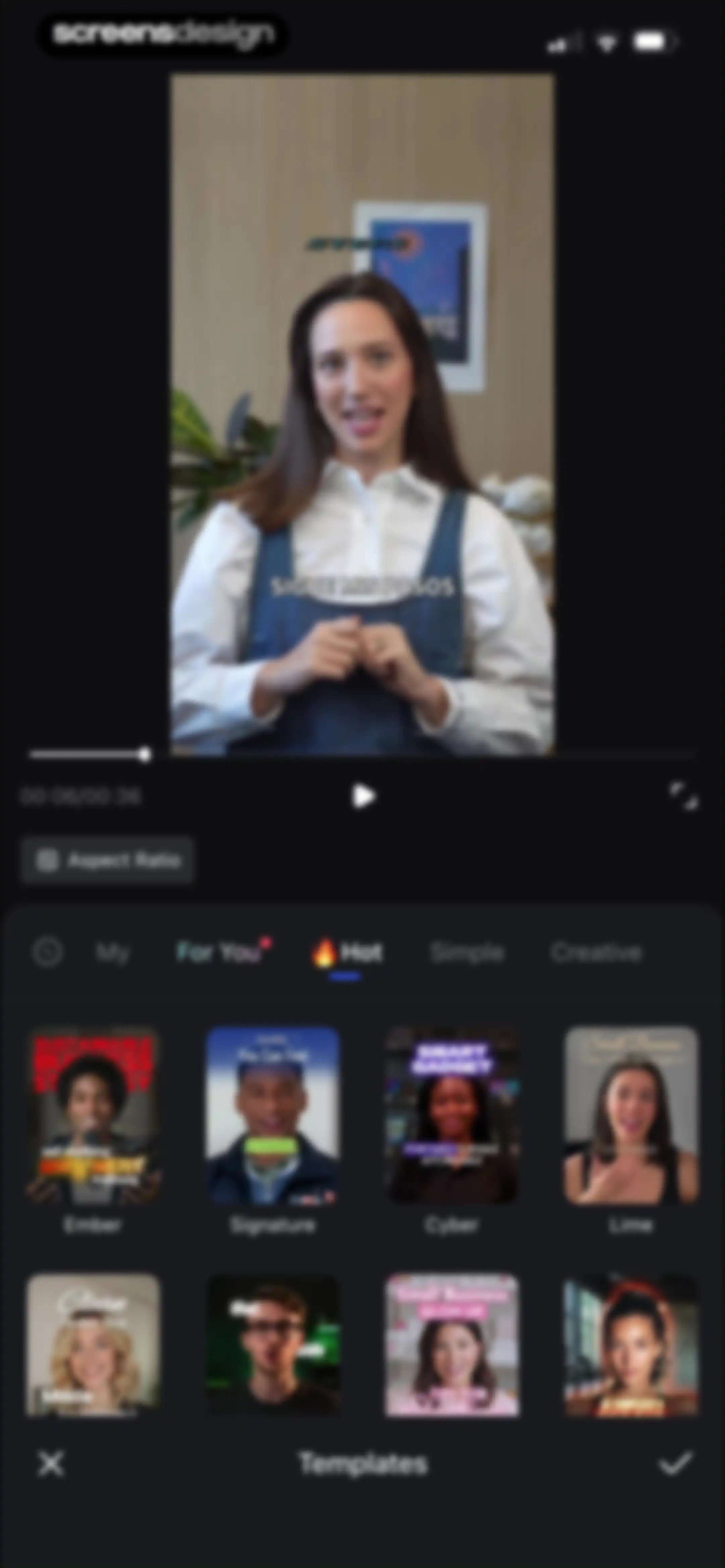 Vmake Labs: create viral video screen 35